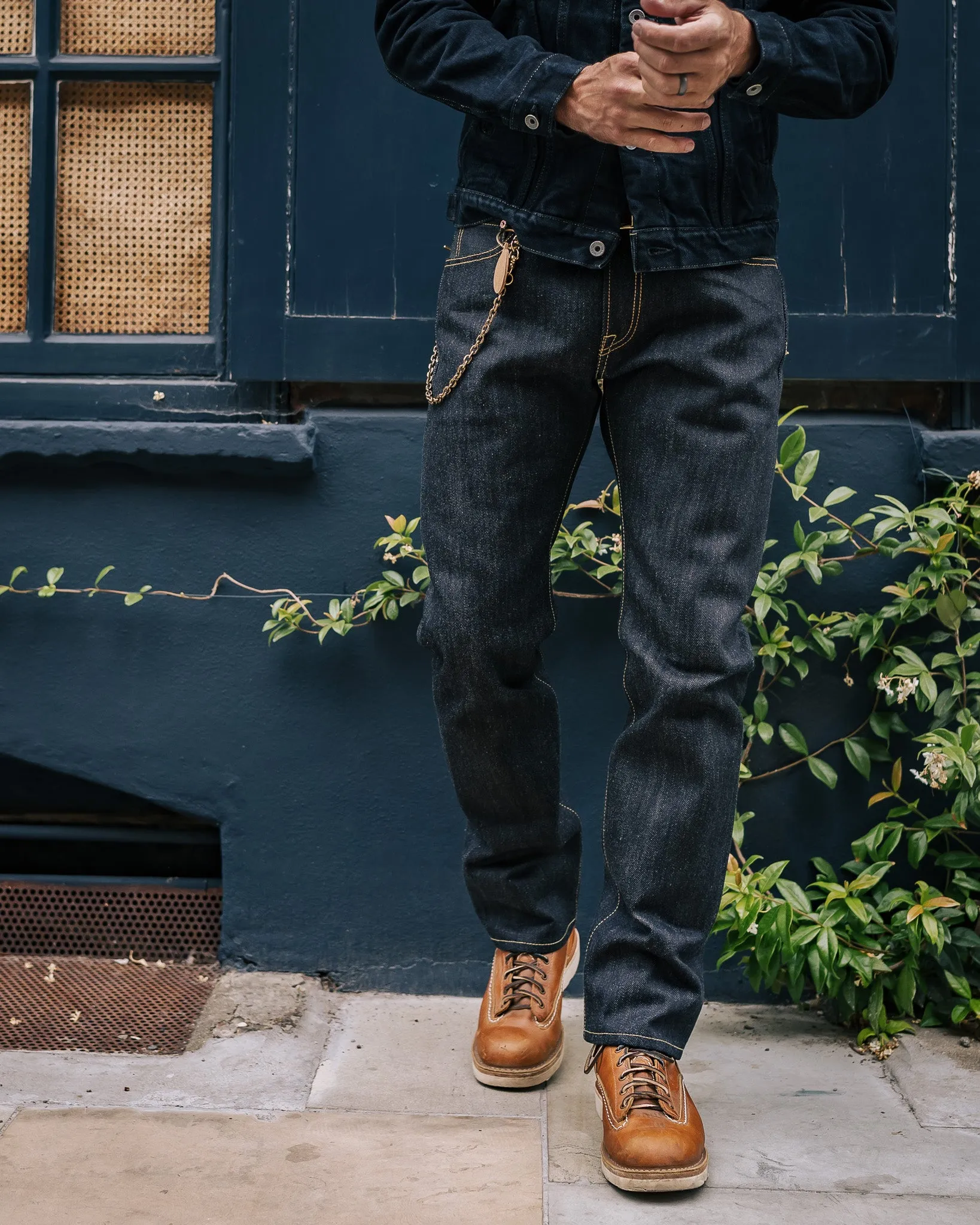 25oz Selvedge Denim Slim Cut Jeans - Indigo sold by Iron Heart product image thumbnail 4