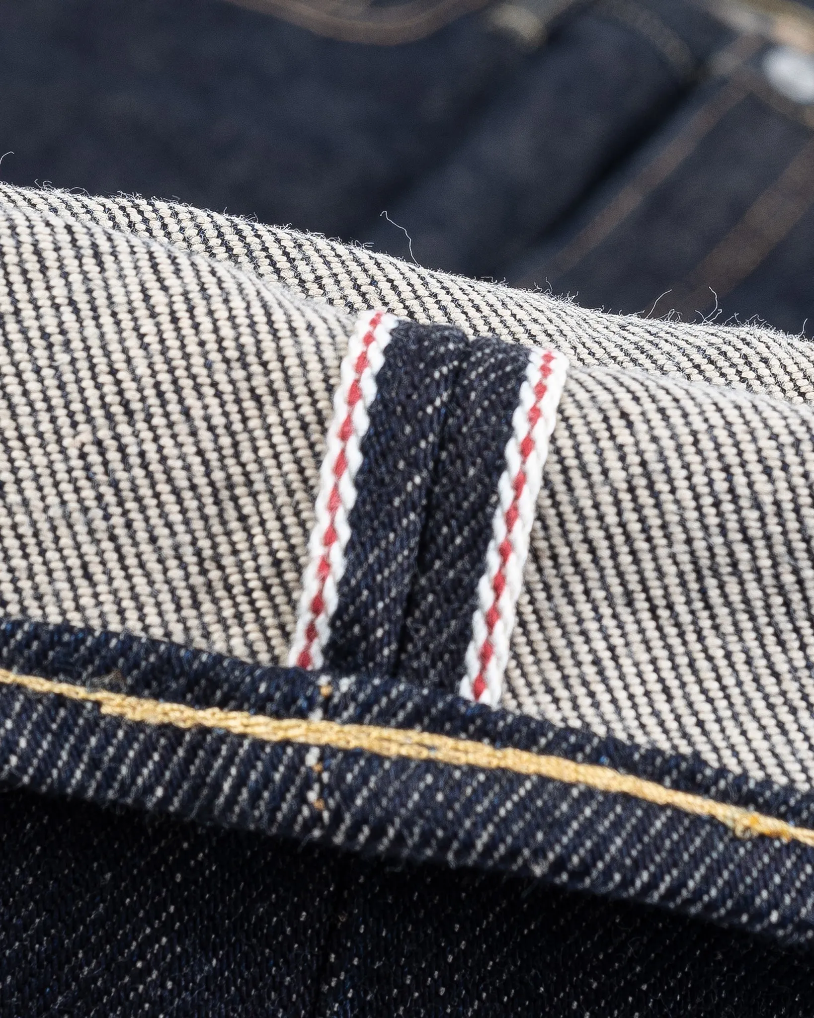 21oz Selvedge Denim Slim Cut Jeans - Indigo (with Tonal Pocket Arcs) sold by Iron Heart product image thumbnail 5
