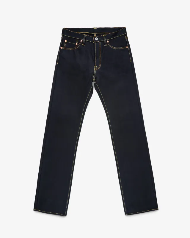 25oz Selvedge Denim Straight Cut Jeans - Indigo/Black sold by Iron Heart