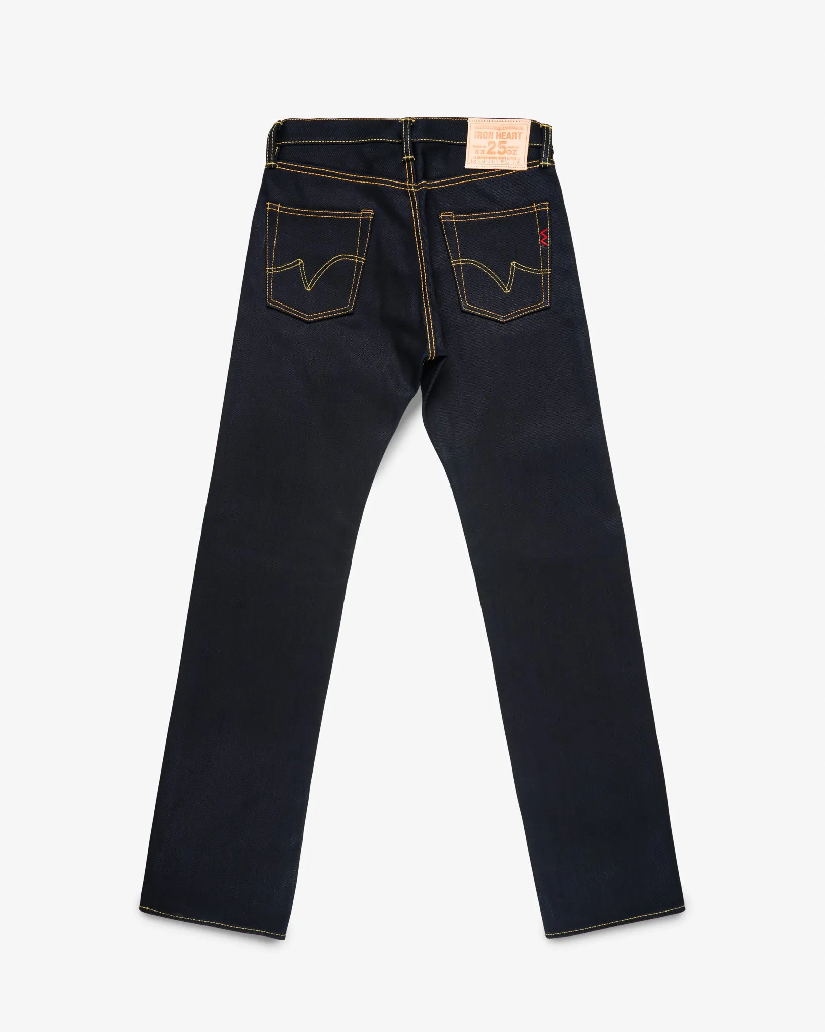 25oz Selvedge Denim Straight Cut Jeans - Indigo/Black sold by Iron Heart product image thumbnail 5