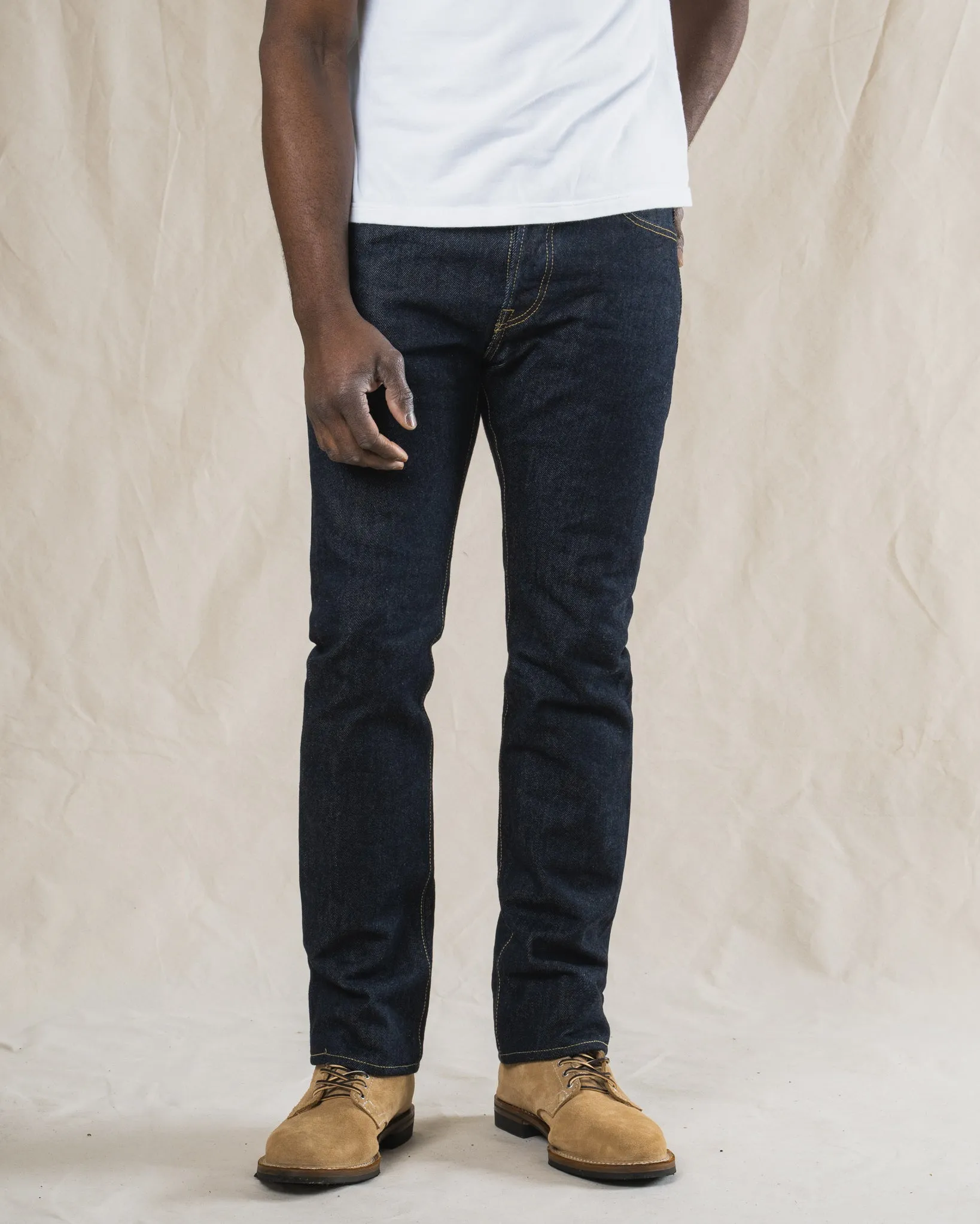 21oz Selvedge Denim Slim Cut Jeans - Indigo sold by Iron Heart product image thumbnail 4