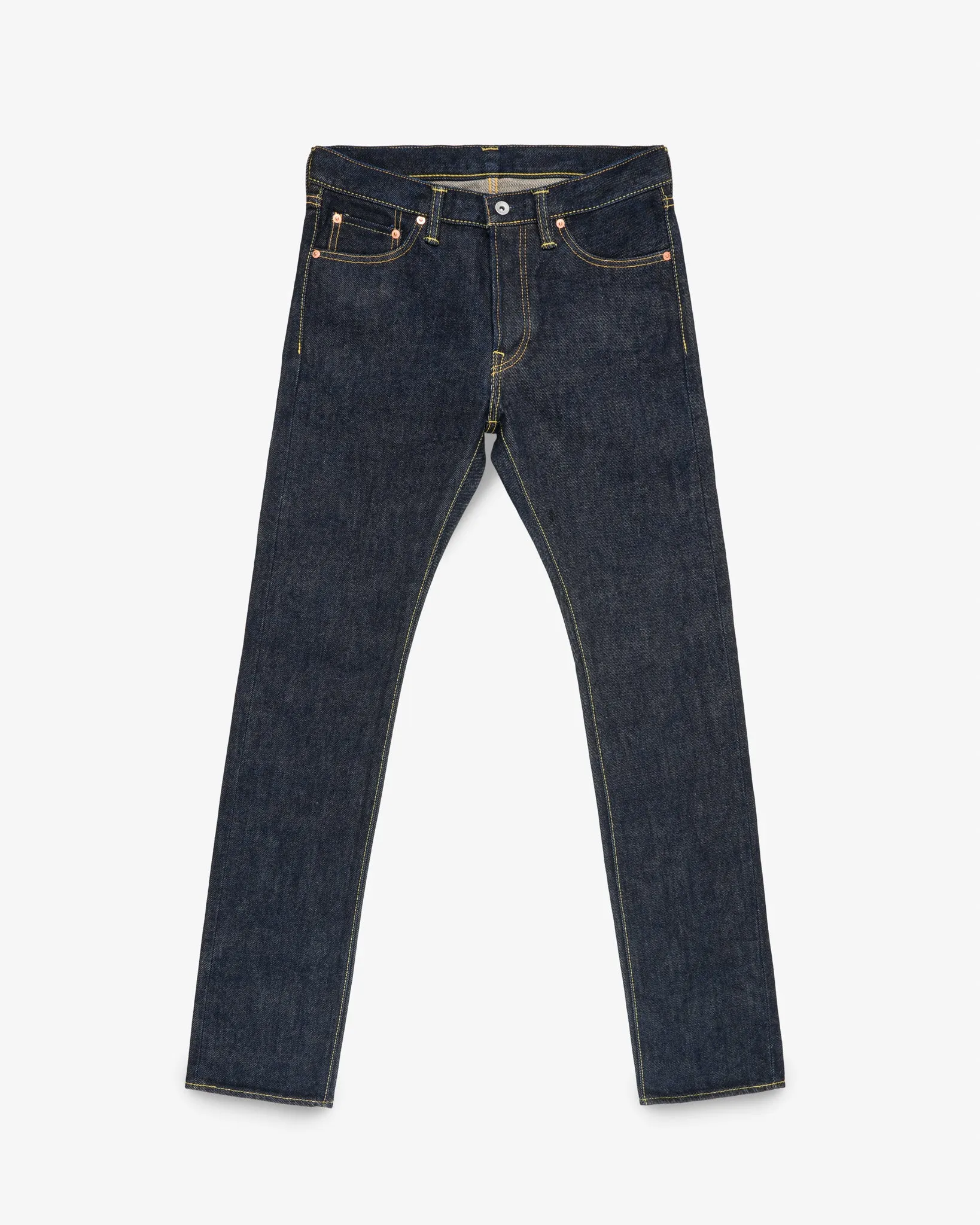 21oz Selvedge Denim Slim Cut Jeans - Indigo sold by Iron Heart