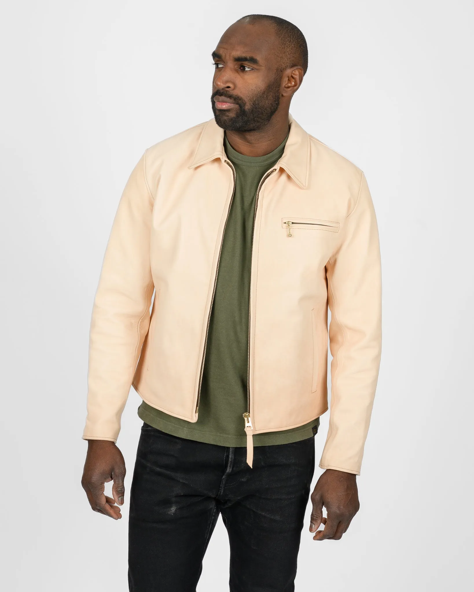 Iron Heart x Simmons Bilt Horsehide Jacket - The Bareback - Natural sold by Iron Heart product image thumbnail 2