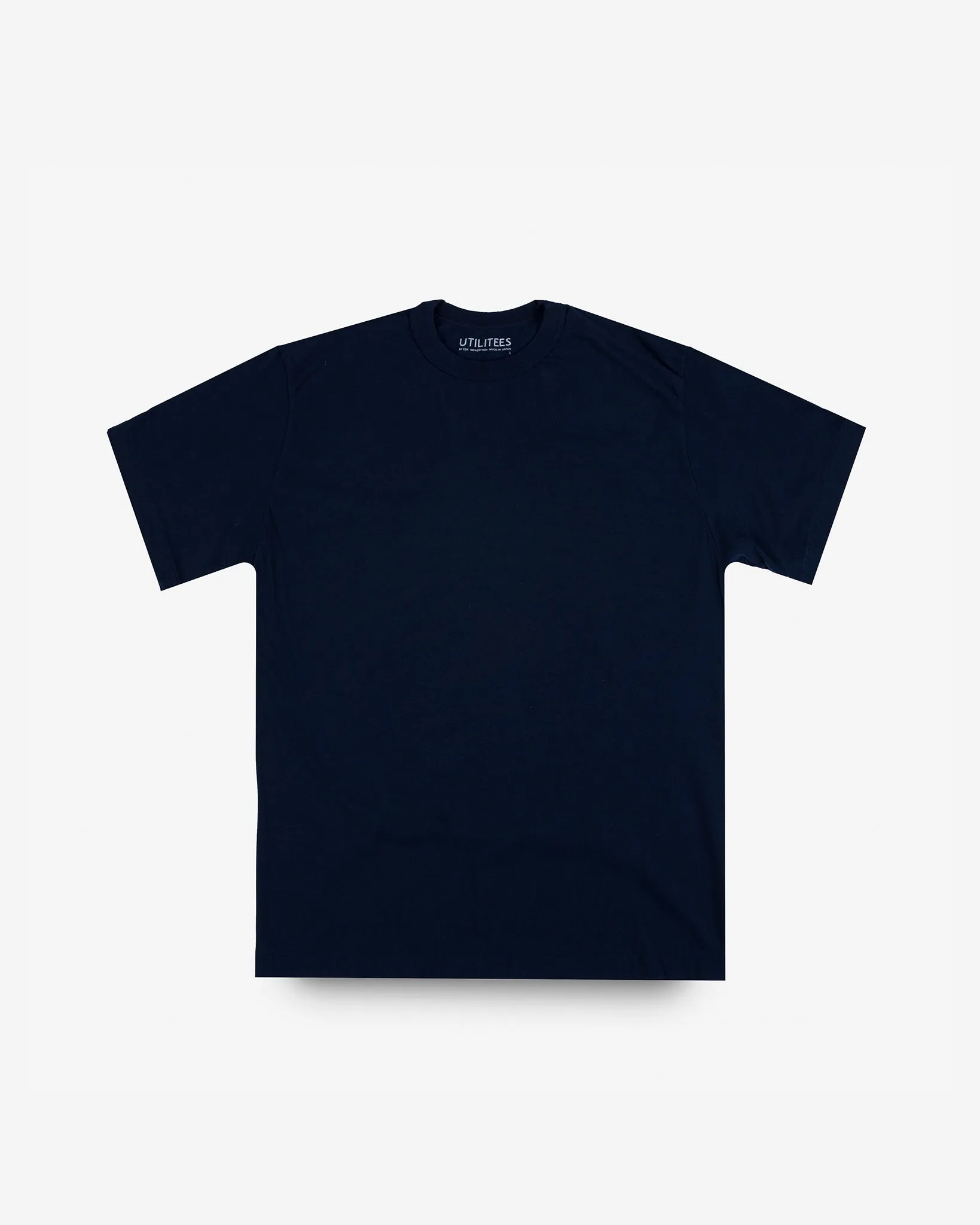 UTILITEES - 5.5oz Loopwheel Crew Neck T-Shirt - Navy Blue sold by Iron Heart