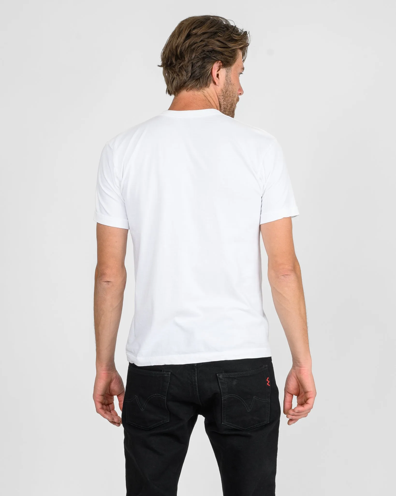 UTILITEES - 5.5oz Loopwheel Crew Neck T-Shirt - White sold by Iron Heart product image thumbnail 3