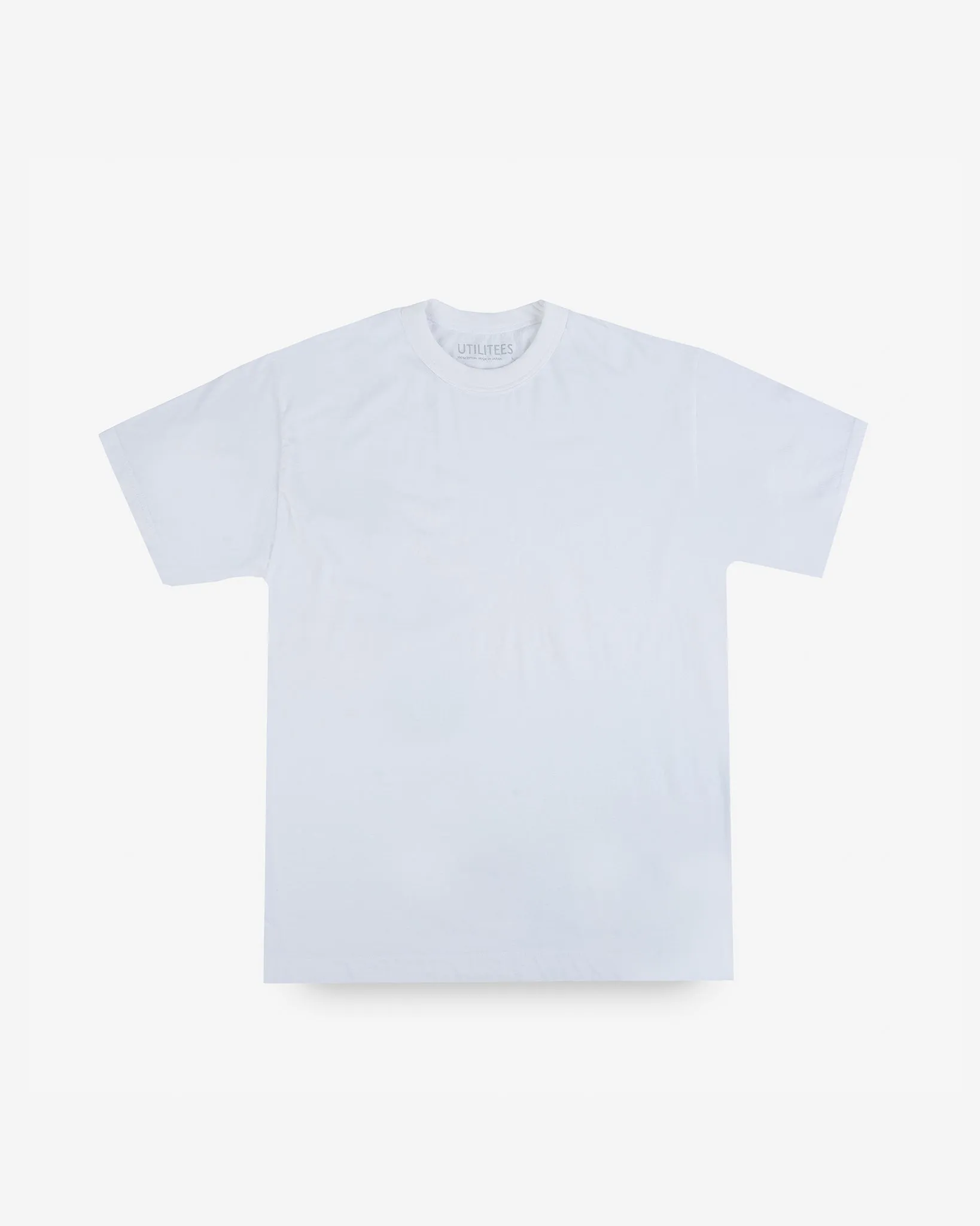 UTILITEES - 5.5oz Loopwheel Crew Neck T-Shirt - White sold by Iron Heart