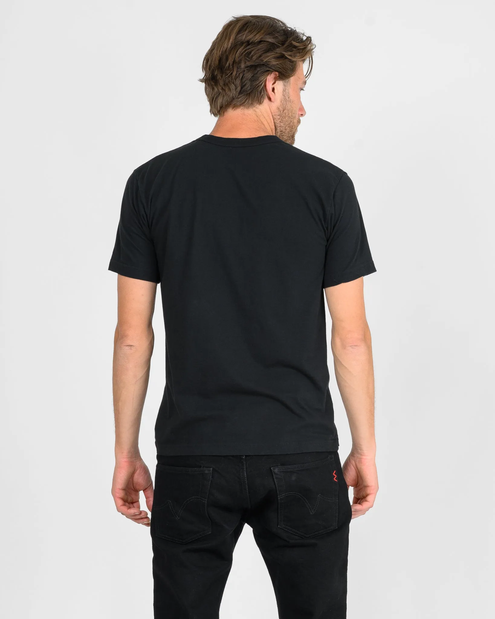 UTILITEES - 5.5oz Loopwheel Crew Neck T-Shirt - Black sold by Iron Heart product image thumbnail 3