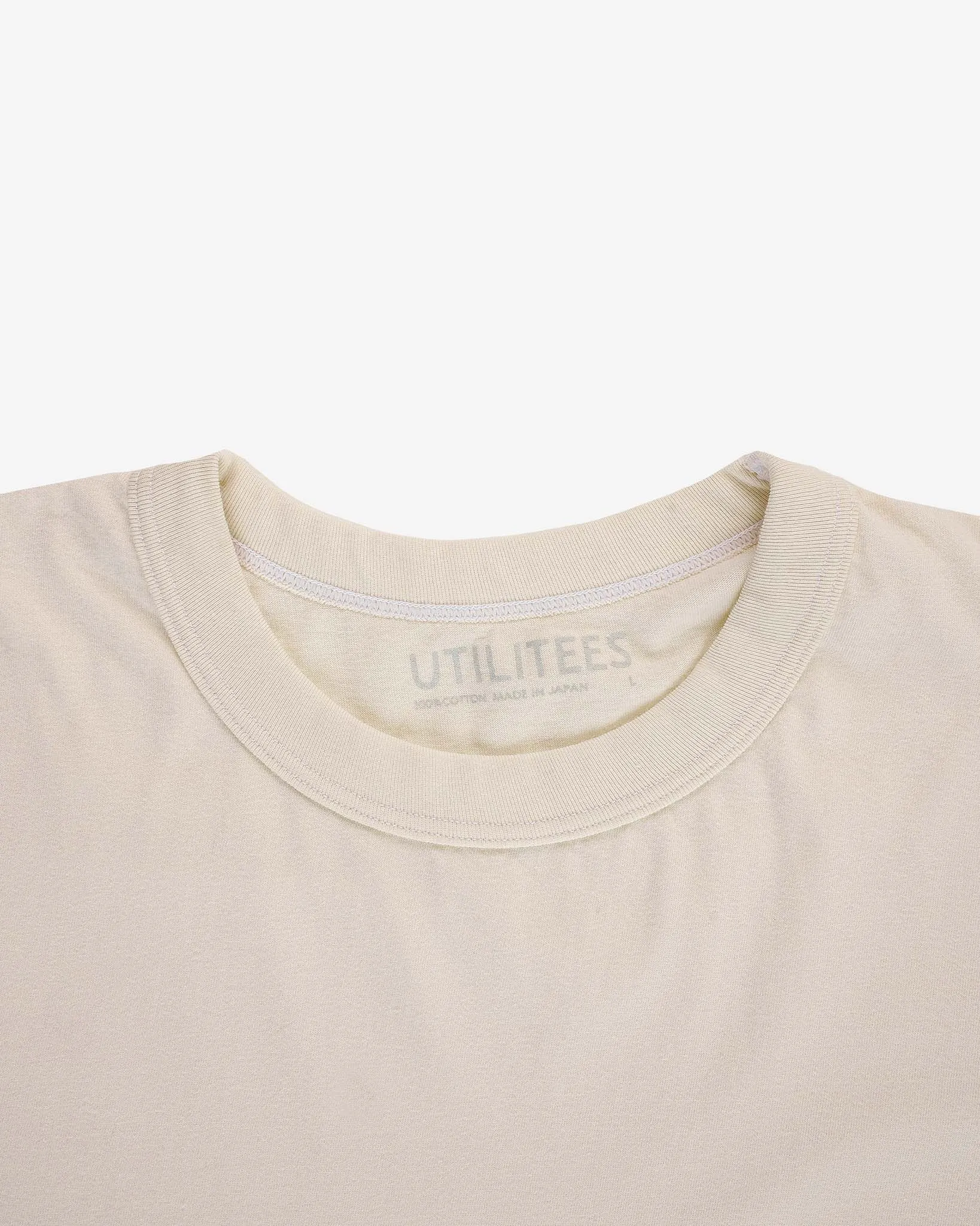 UTILITEES - 5.5oz Loopwheel Crew Neck T-Shirt - Natural Pigment Dyed Reed sold by Iron Heart product image thumbnail 5