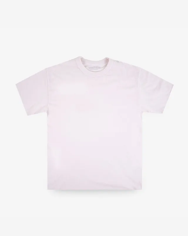 UTILITEES - 5.5oz Loopwheel Crew Neck T-Shirt - Natural Pigment Dyed Sakura sold by Iron Heart