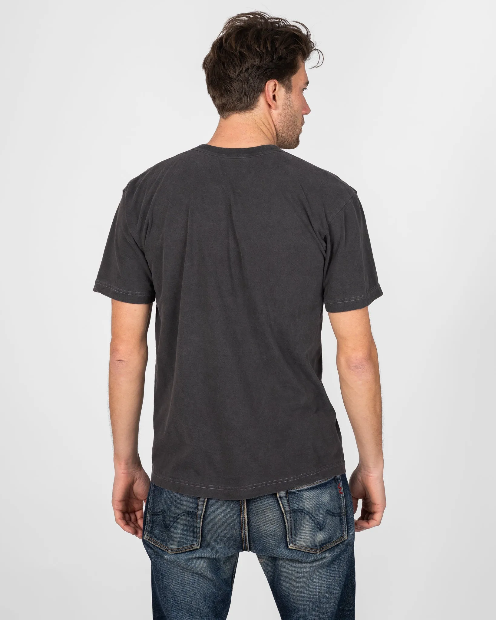 UTILITEES - 5.5oz Loopwheel Crew Neck T-Shirt - Charcoal sold by Iron Heart product image thumbnail 3