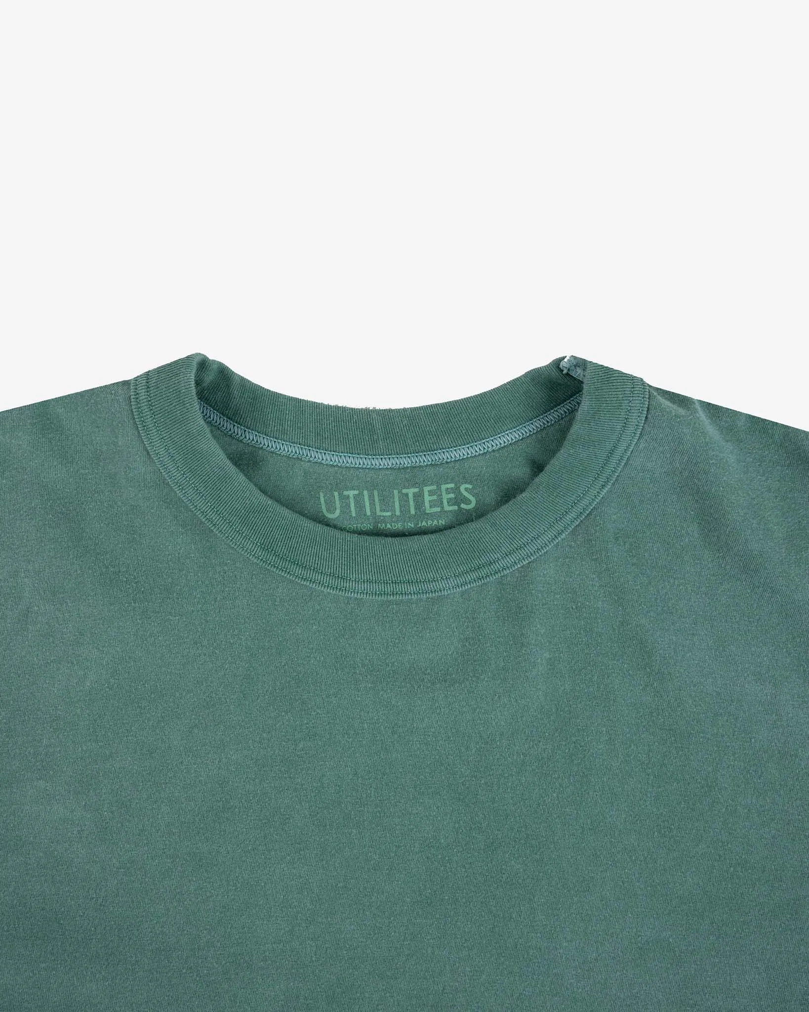 UTILITEES - 5.5oz Loopwheel Crew Neck T-Shirt - Green sold by Iron Heart product image thumbnail 5