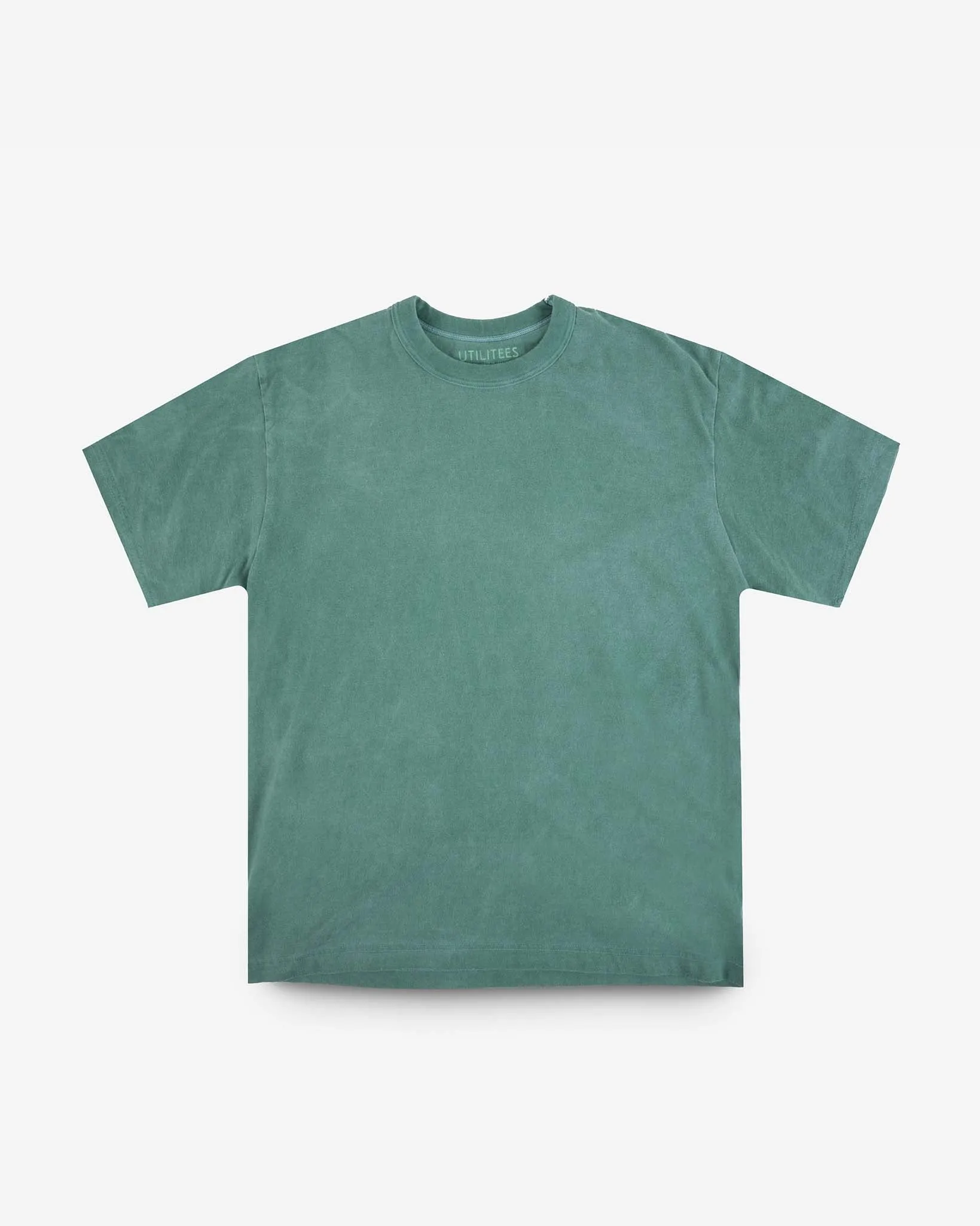 UTILITEES - 5.5oz Loopwheel Crew Neck T-Shirt - Green sold by Iron Heart