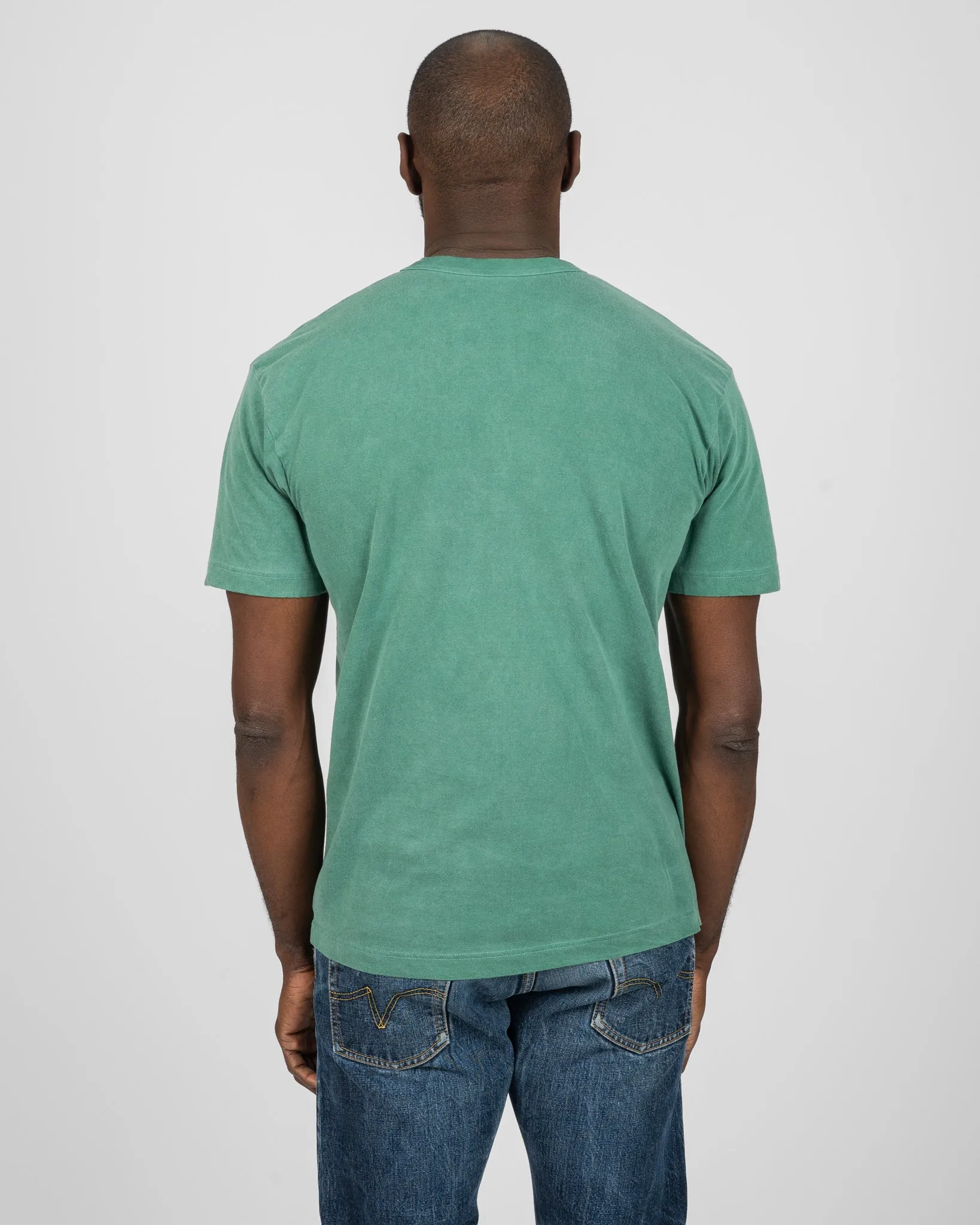 UTILITEES - 5.5oz Loopwheel Crew Neck T-Shirt - Green sold by Iron Heart product image thumbnail 3
