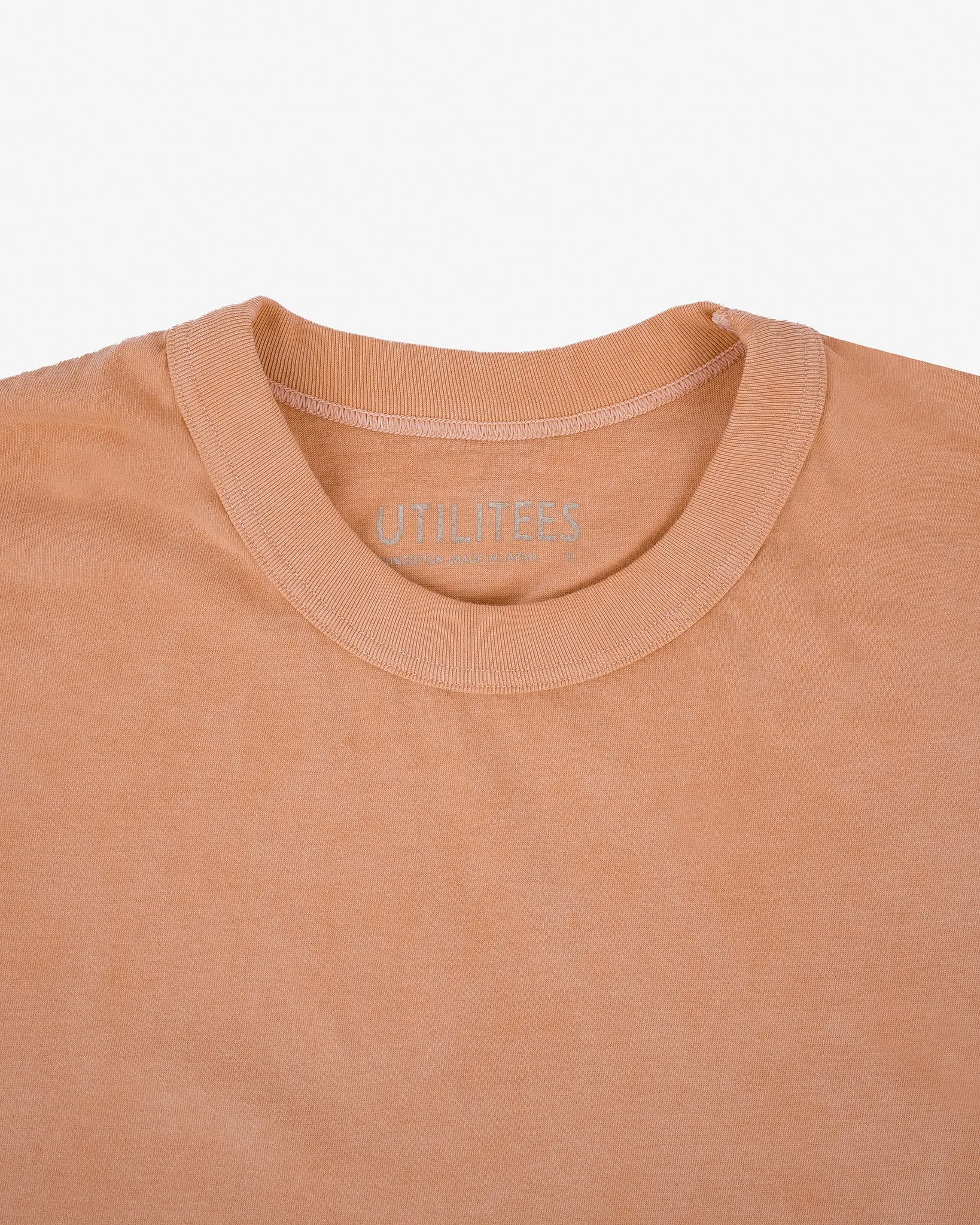 UTILITEES - 5.5oz Loopwheel Crew Neck T-Shirt - Hand Dyed Peach sold by Iron Heart product image thumbnail 5