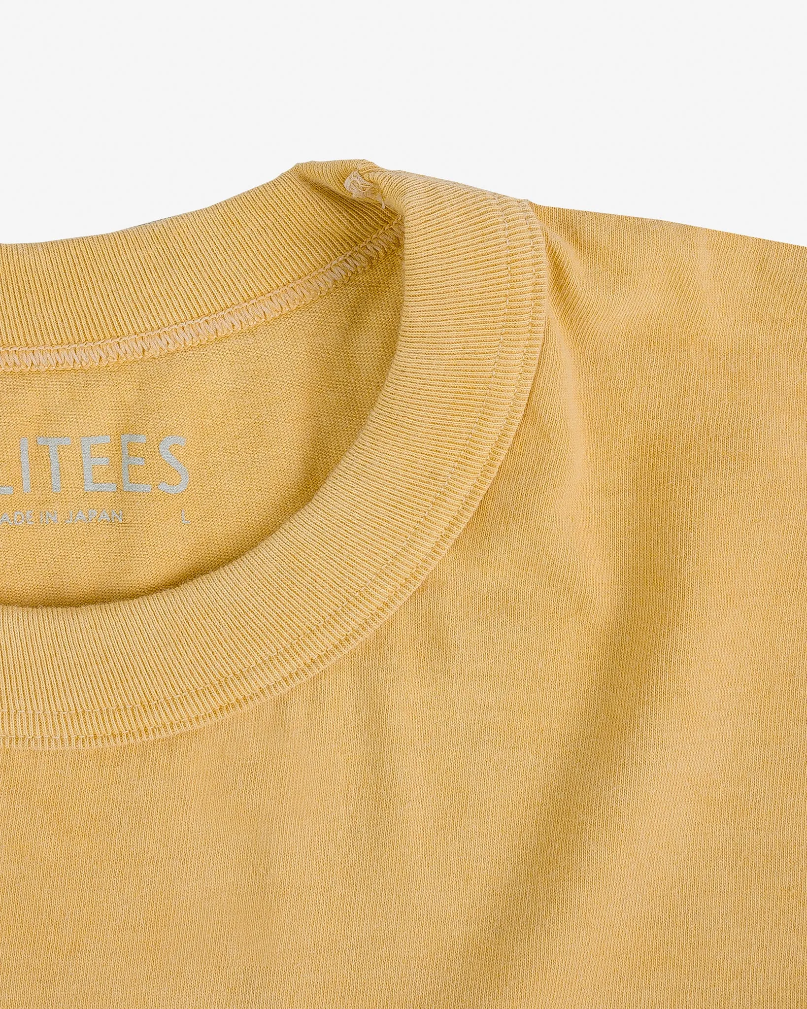 UTILITEES - 5.5oz Loopwheel Crew Neck T-Shirt - Hand Dyed Yellow sold by Iron Heart product image thumbnail 5
