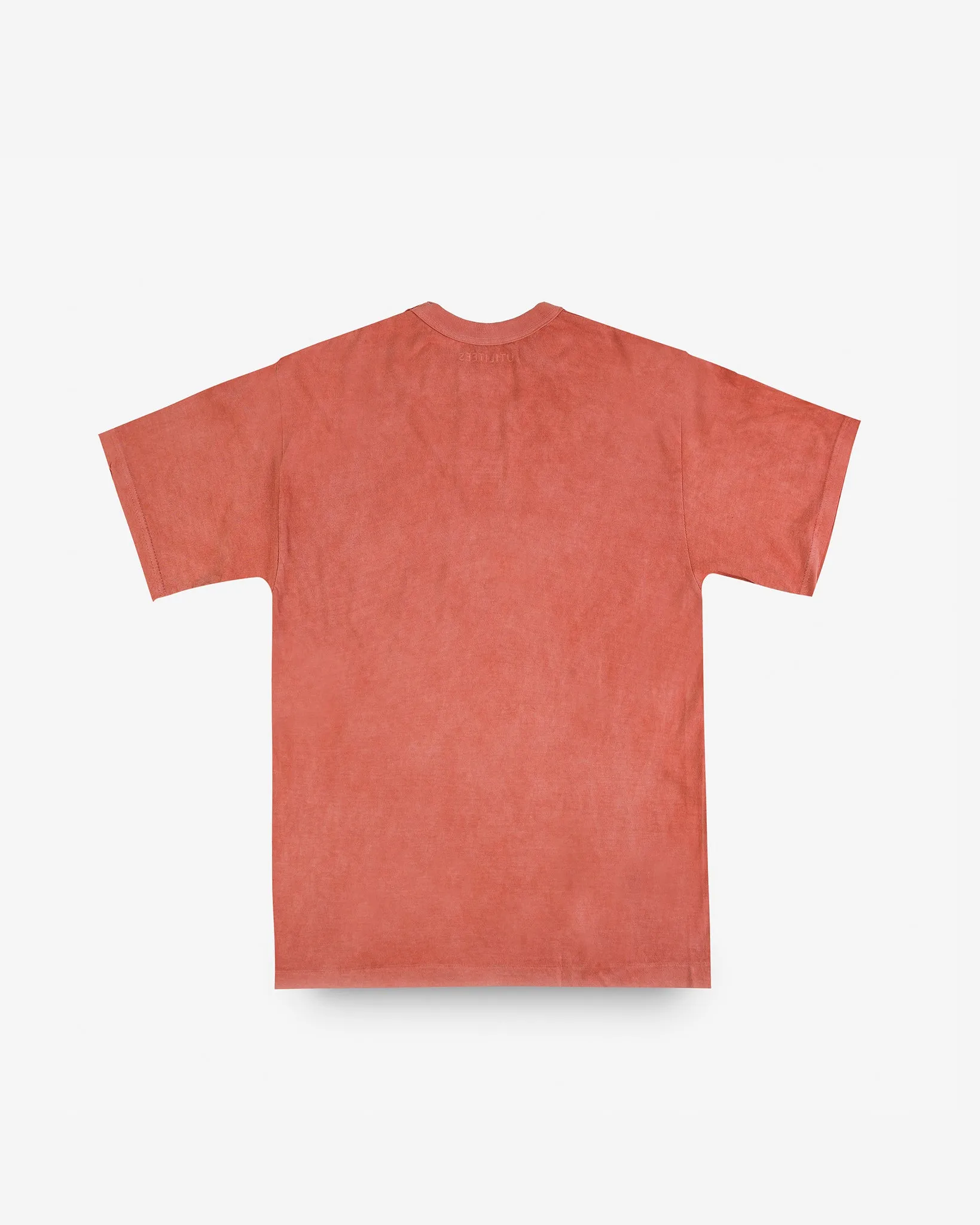 UTILITEES - 5.5oz Loopwheel Crew Neck T-Shirt - Hand Dyed Coral Pink sold by Iron Heart product image thumbnail 4