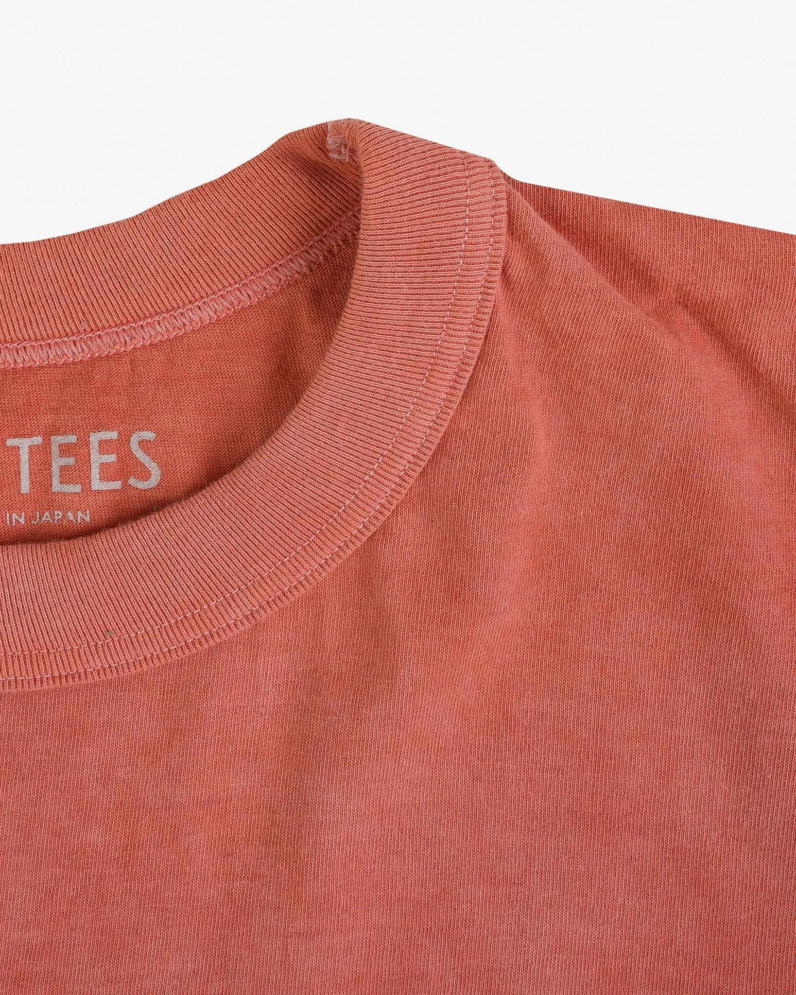 UTILITEES - 5.5oz Loopwheel Crew Neck T-Shirt - Hand Dyed Coral Pink sold by Iron Heart product image thumbnail 5