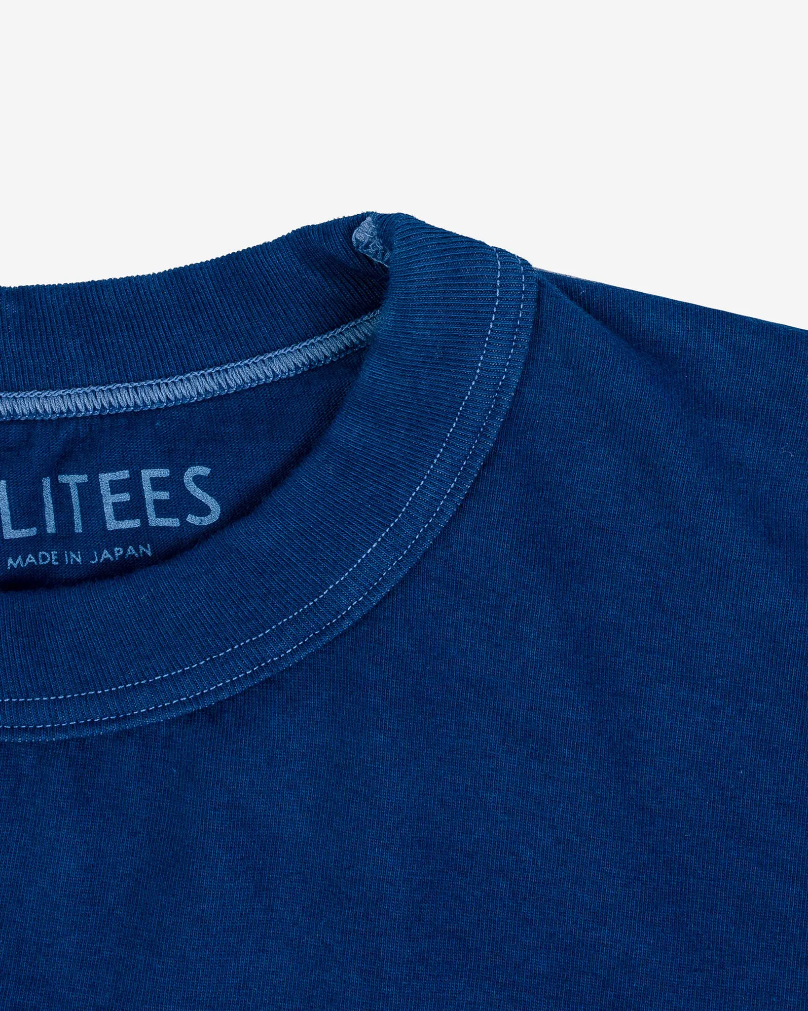 UTILITEES - 5.5oz Loopwheel Crew Neck T-Shirt - Pure Indigo sold by Iron Heart product image thumbnail 5
