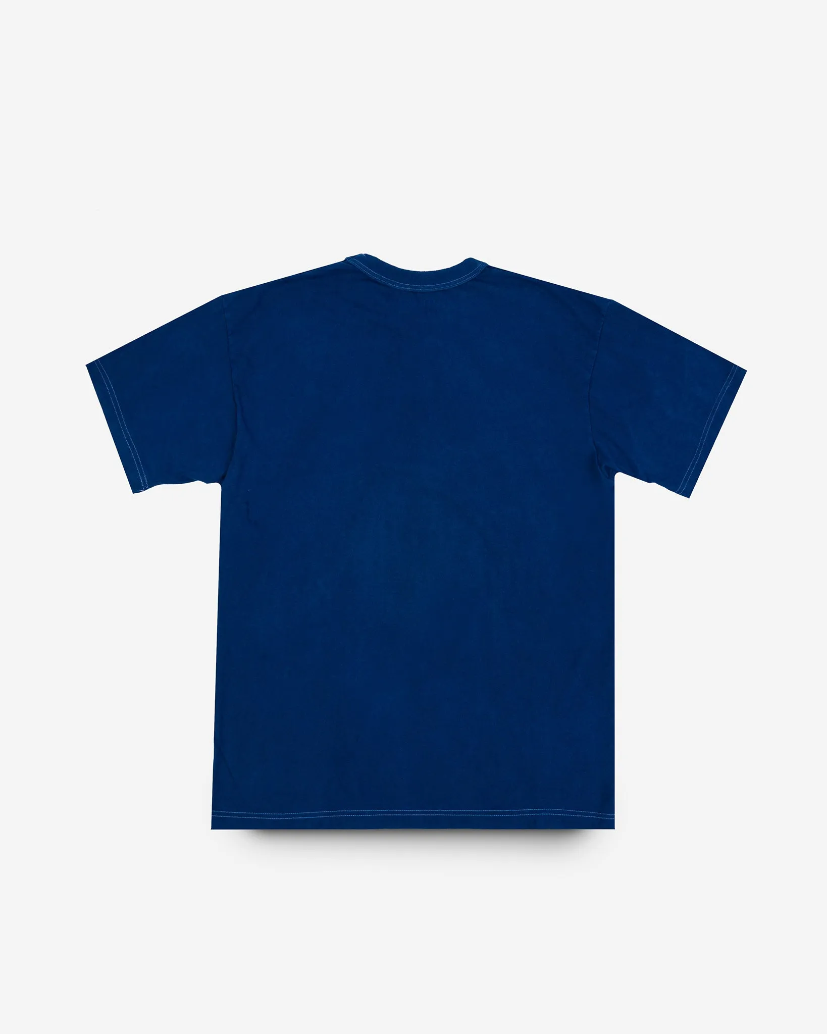 UTILITEES - 5.5oz Loopwheel Crew Neck T-Shirt - Pure Indigo sold by Iron Heart product image thumbnail 4