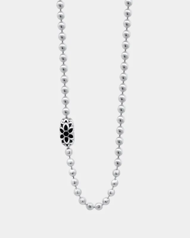 GOOD ART HLYWD Pop Lock Triple Cutout Necklace 10 at 21" - Sterling Silver made by Iron Heart