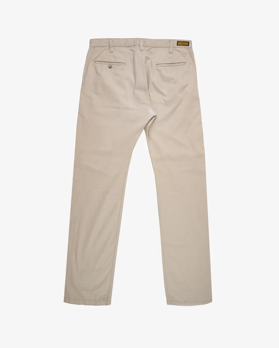 9oz Mercerised Selvedge Cotton Chinos - Khaki (IH-717-KHA) Tag 40, Hemmed to 35.0" sold by Iron Heart product image thumbnail 2