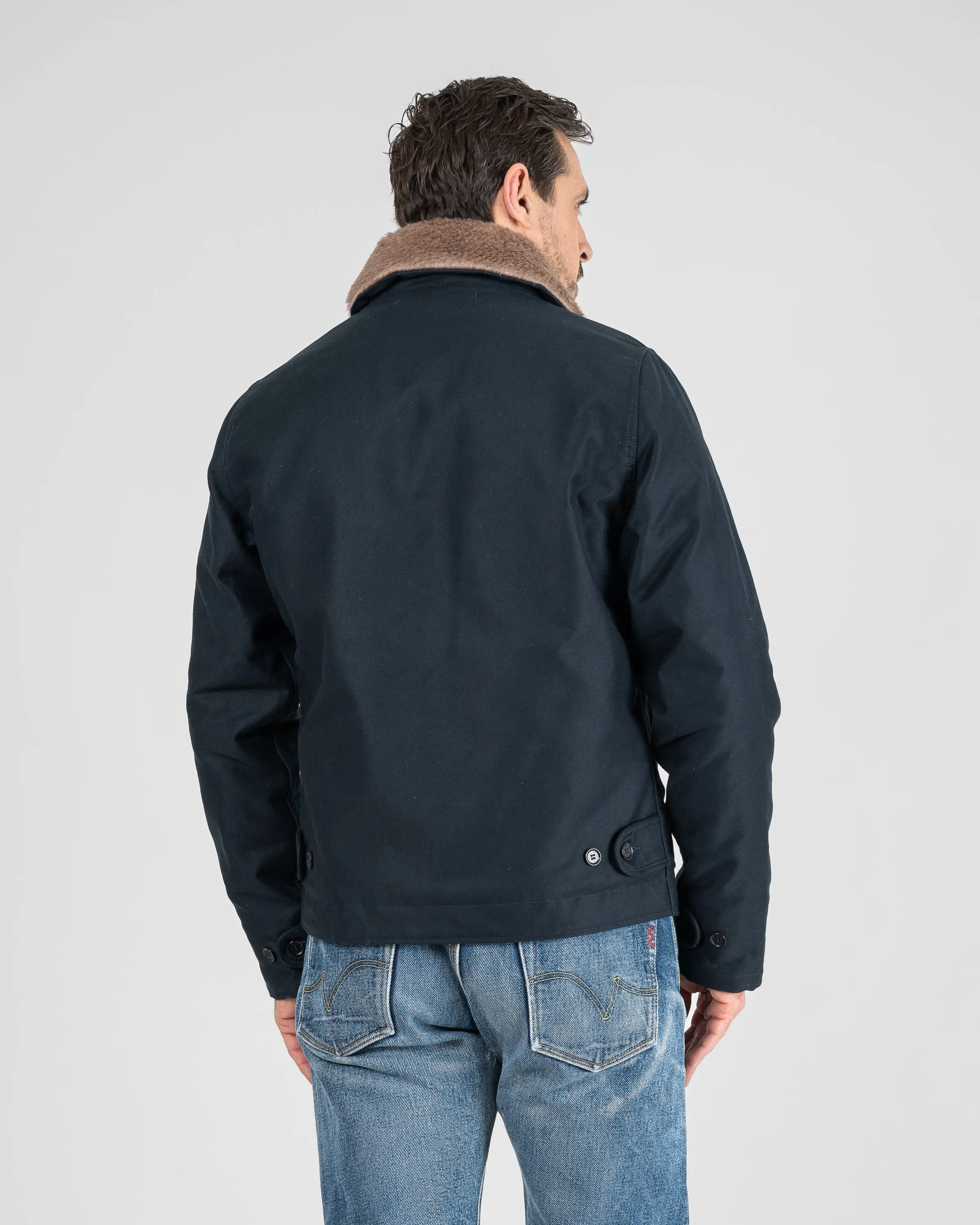 Whipcord N1 Deck Jacket - Navy sold by Iron Heart product image thumbnail 4
