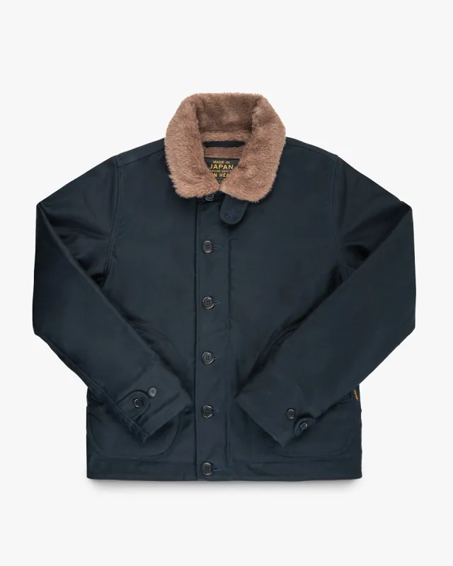 Whipcord N1 Deck Jacket - Navy sold by Iron Heart