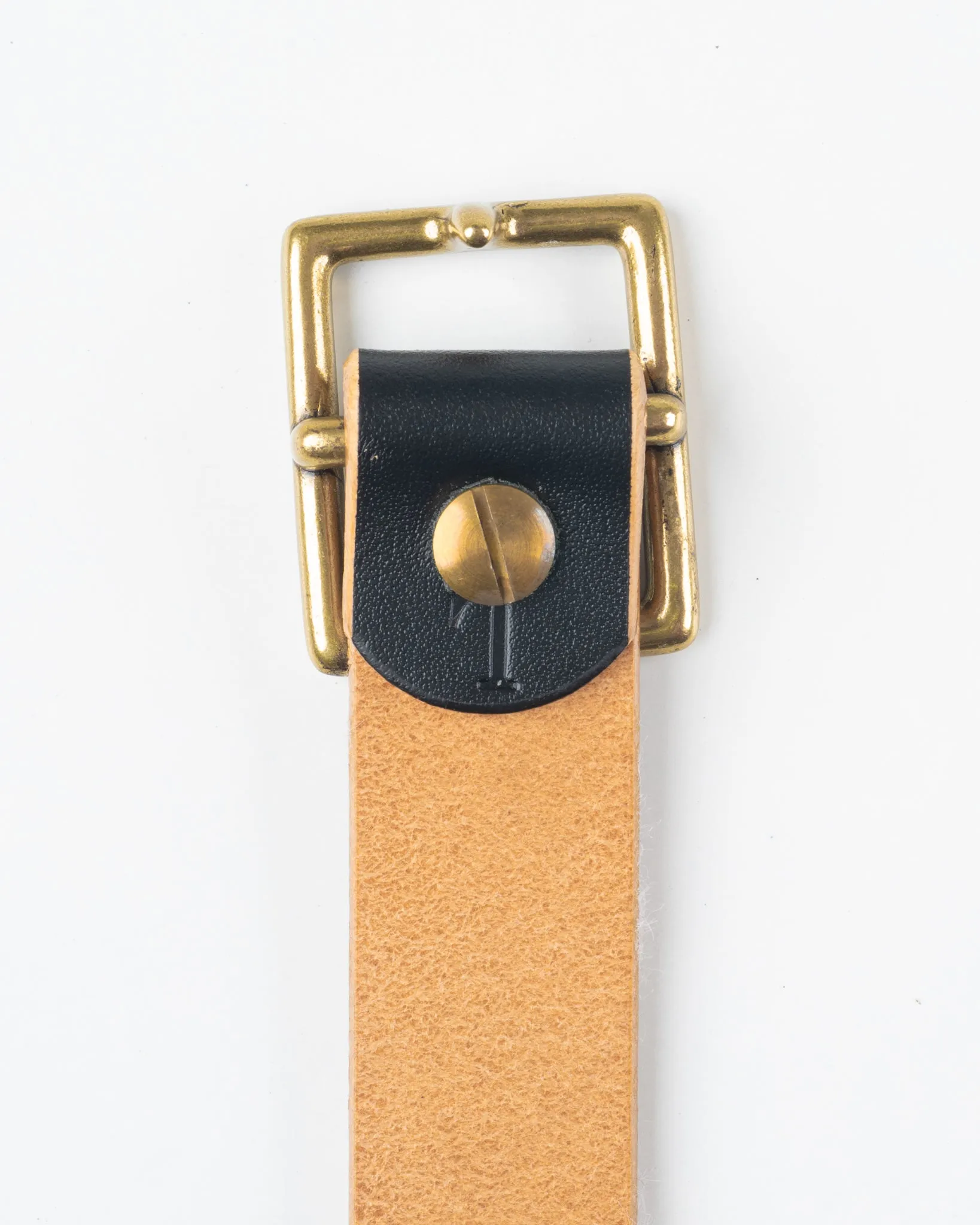 OGL Obbies Square Buckle Leather Belt - Hand Dyed Black sold by Iron Heart product image thumbnail 4