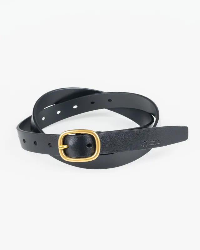 OGL Obbies Dress Leather Belt - Full-Dyed Black sold by Iron Heart