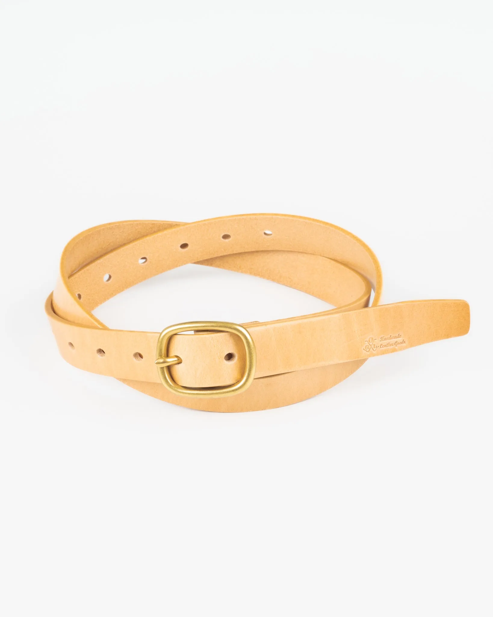 OGL Obbies Dress Leather Belt - Natural sold by Iron Heart