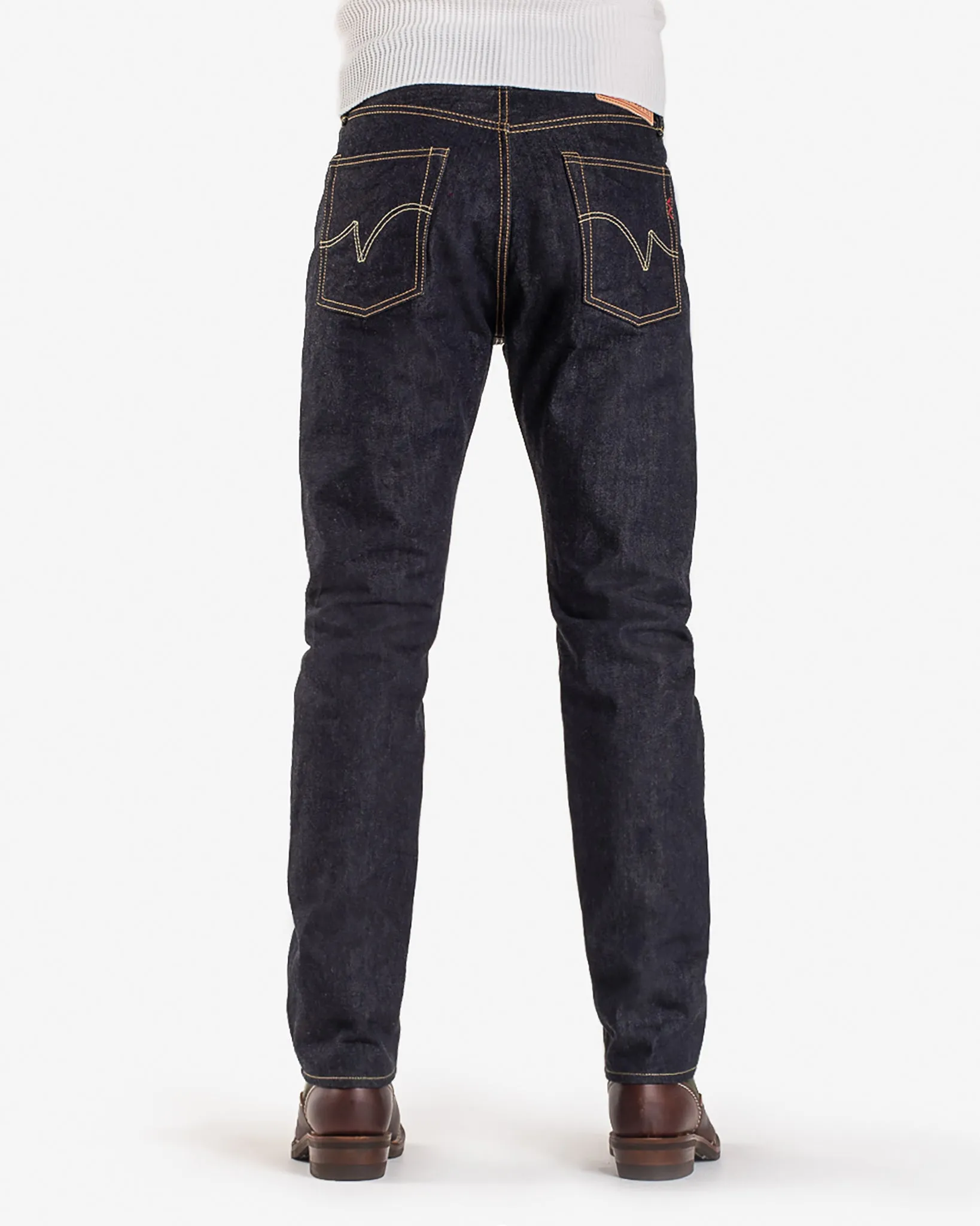 14oz Selvedge Denim Relaxed Tapered Cut Jeans - Indigo sold by Iron Heart product image thumbnail 3