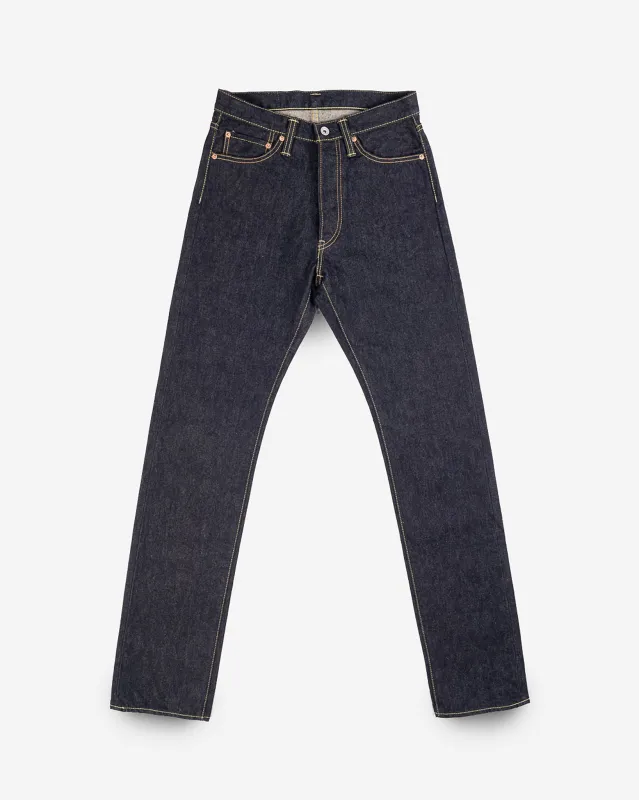 14oz Selvedge Denim Relaxed Tapered Cut Jeans - Indigo sold by Iron Heart