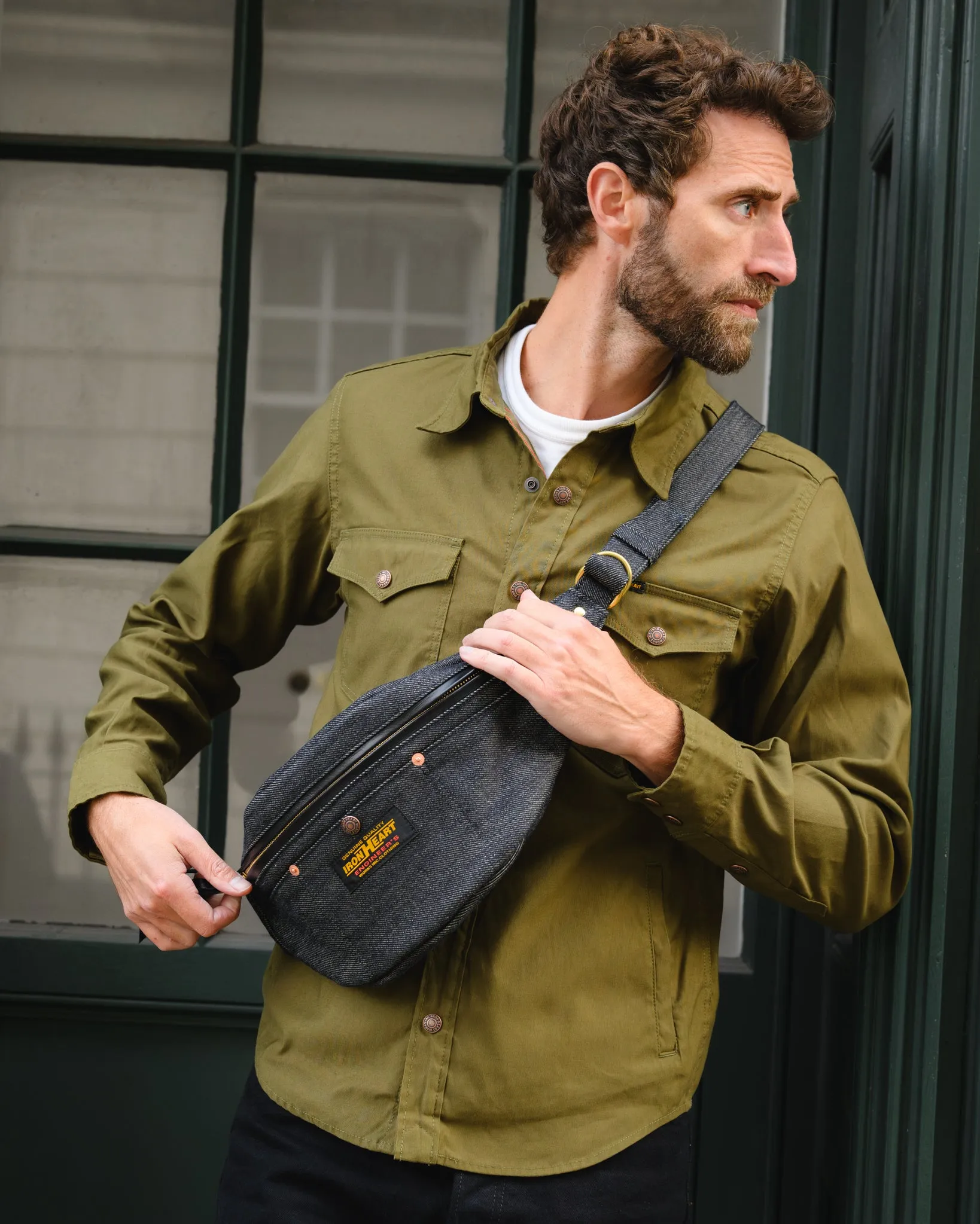 21oz Selvedge Denim Waist Bag - Indigo sold by Iron Heart product image thumbnail 4