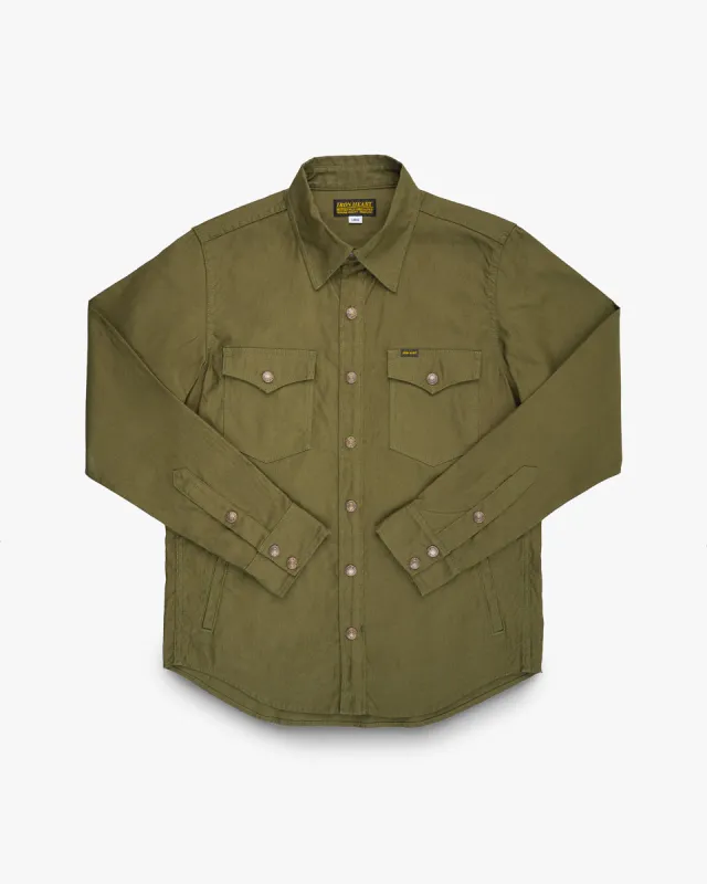 8oz Military Whipcord CPO Shirt - Olive sold by Iron Heart