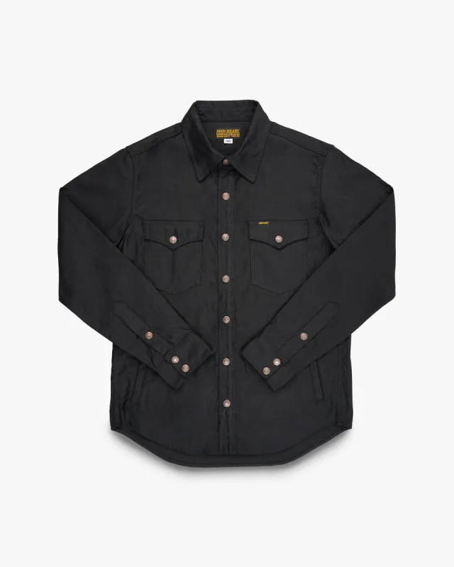 8oz Military Whipcord CPO Shirt - Black sold by Iron Heart