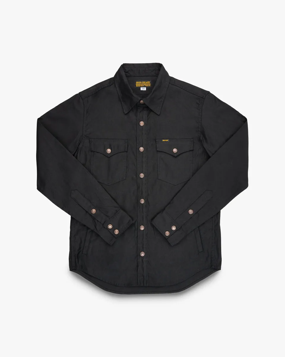 8oz Military Whipcord CPO Shirt - Black sold by Iron Heart