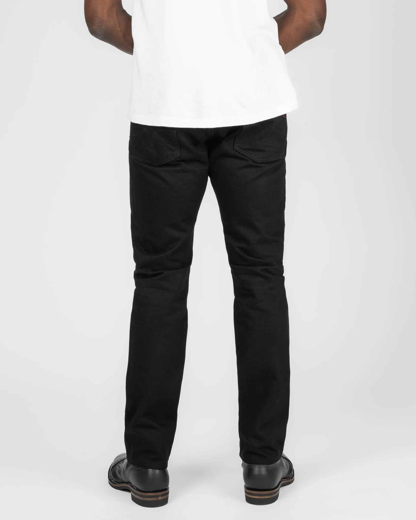14oz Selvedge Denim Slim Cut Jeans - Black/Black sold by Iron Heart product image thumbnail 3