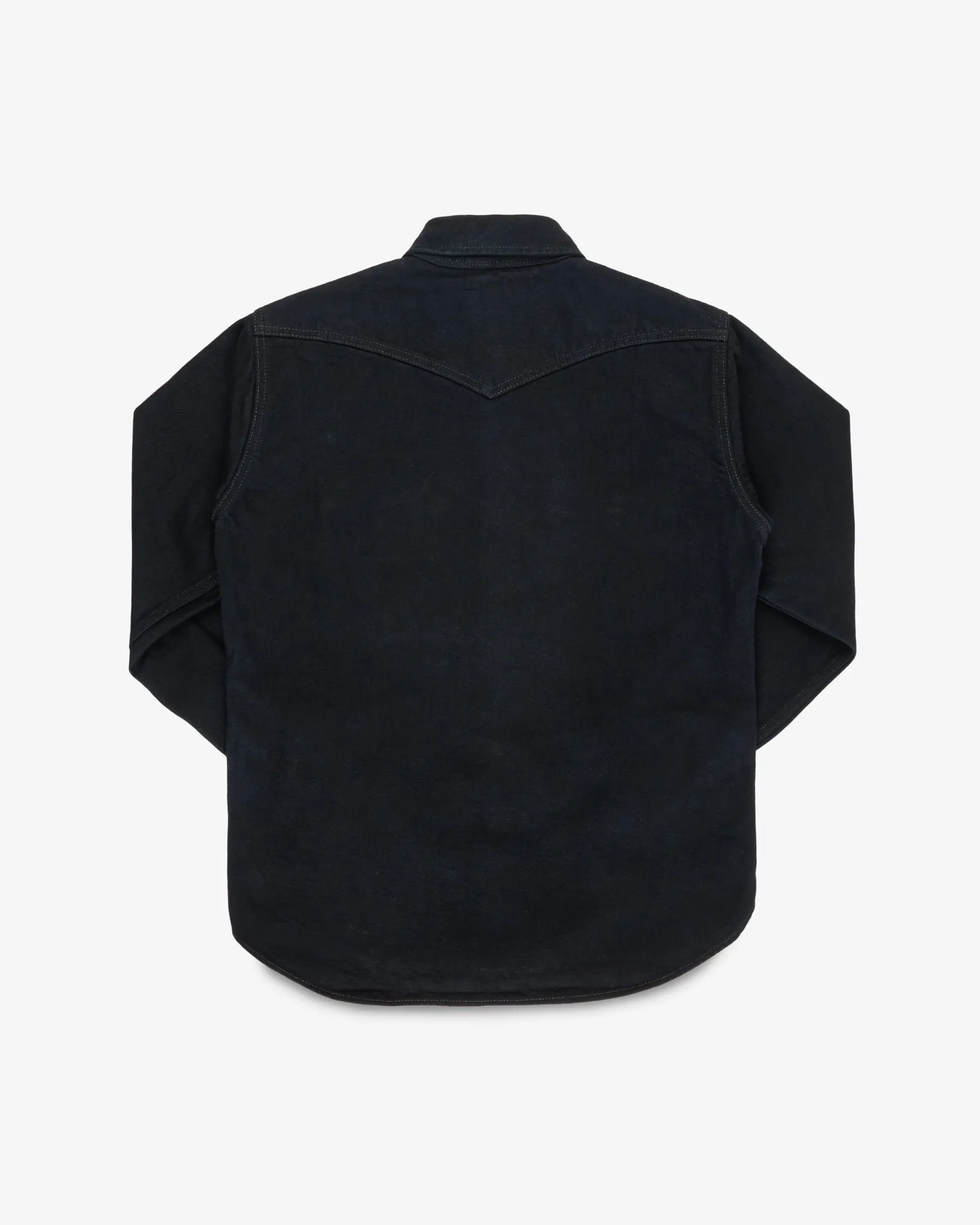 18oz Vintage Selvedge Denim CPO Shirt - Indigo Overdyed Black sold by Iron Heart product image thumbnail 5