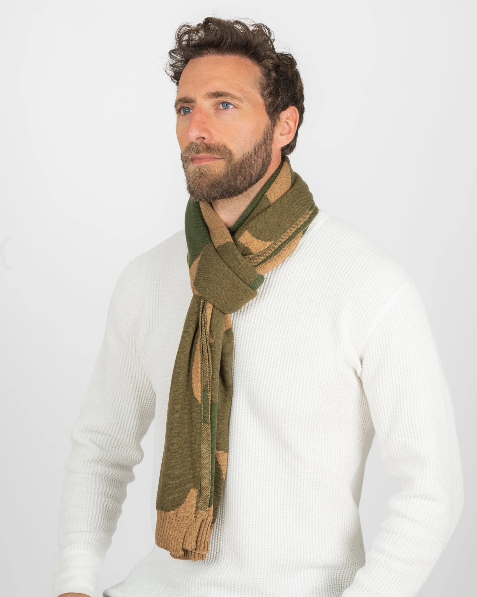 ROTOTO - Duck Camo Scarf - Dark Beige sold by Iron Heart product image thumbnail 2