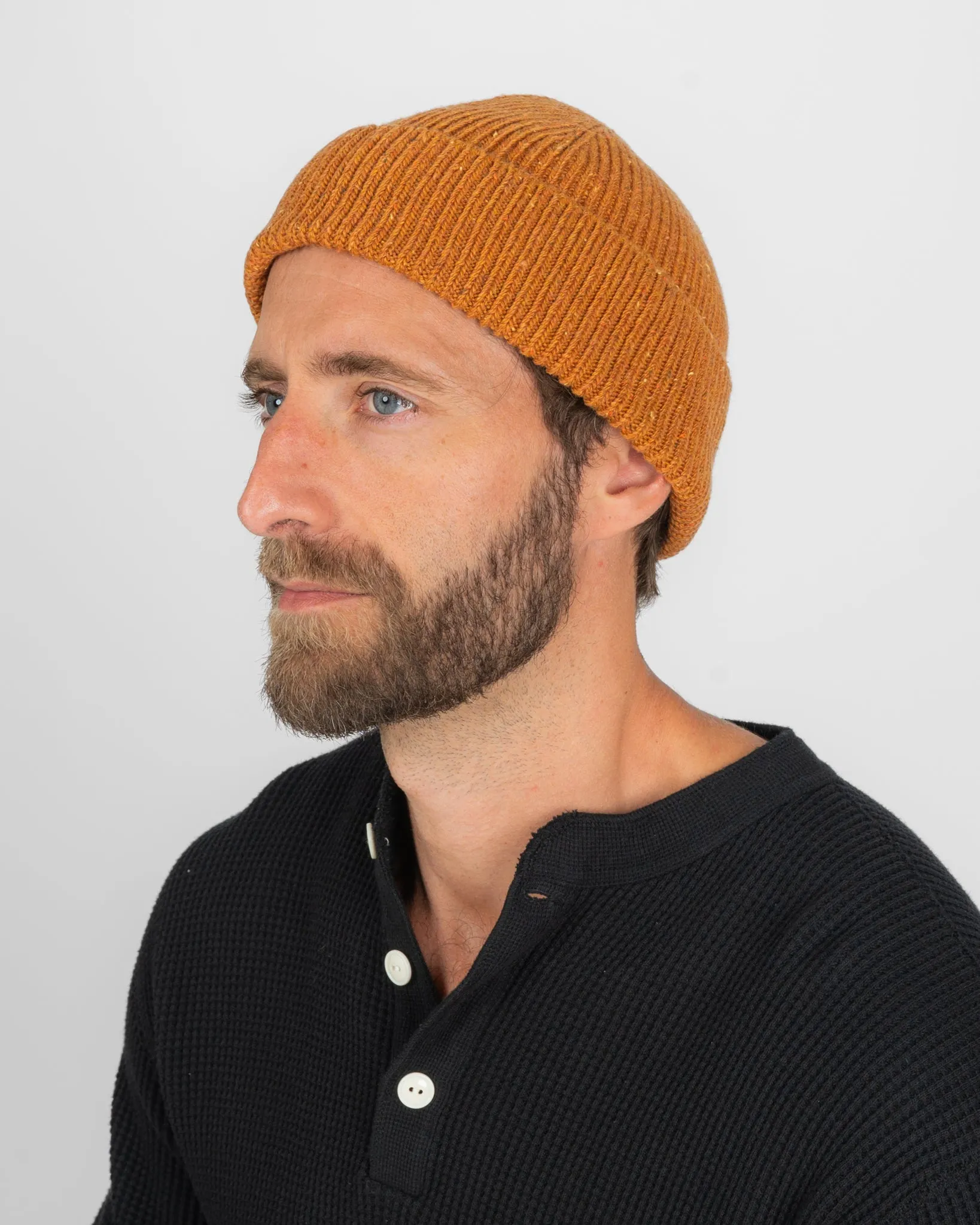 ROTOTO - Nep Wool Seamless Beanie - Orange sold by Iron Heart product image thumbnail 2