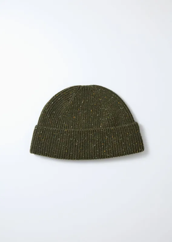 ROTOTO - Nep Wool Seamless Beanie - Olive sold by Iron Heart