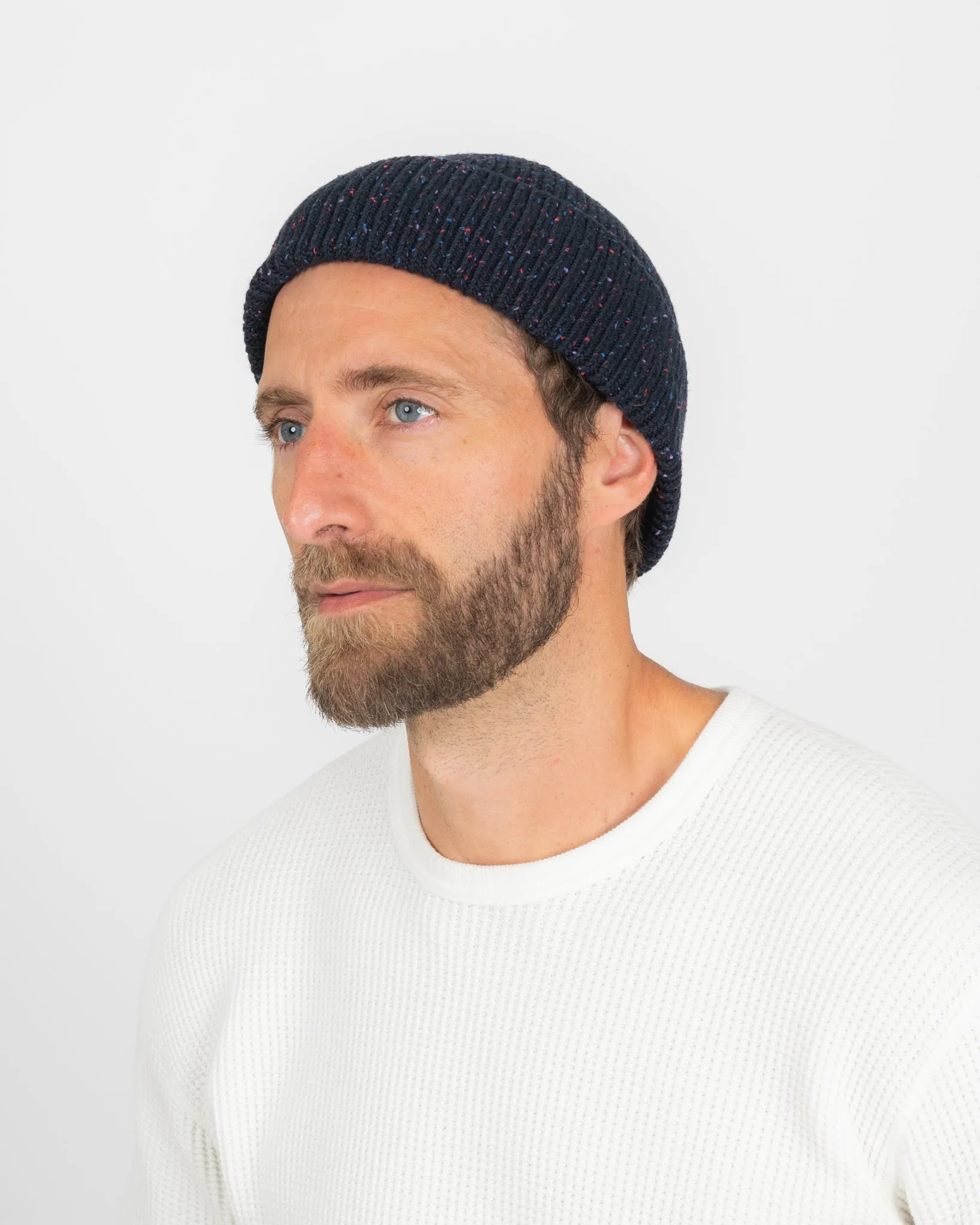 ROTOTO - Nep Wool Seamless Beanie - Navy sold by Iron Heart product image thumbnail 2
