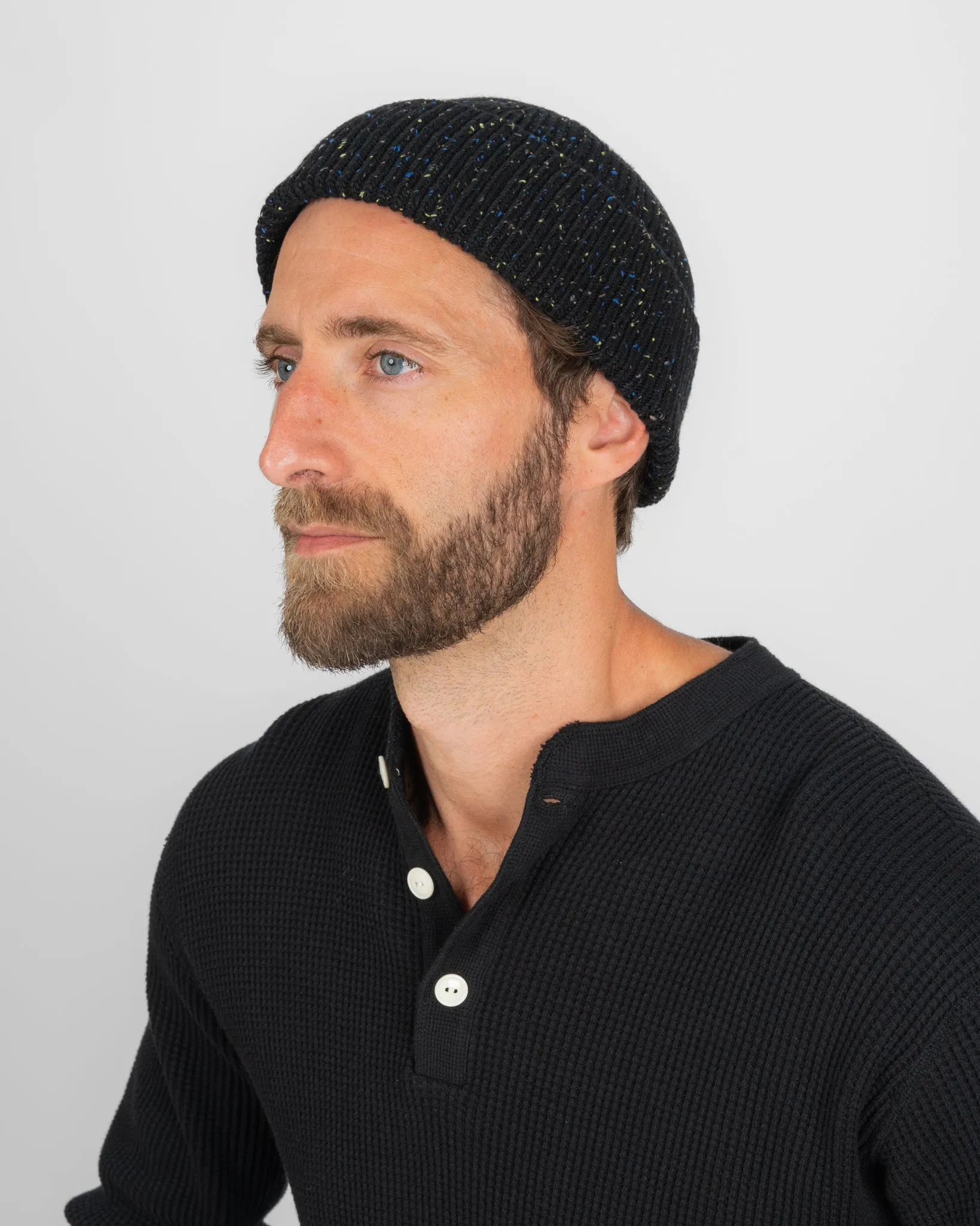 ROTOTO - Nep Wool Seamless Beanie - Black sold by Iron Heart product image thumbnail 2