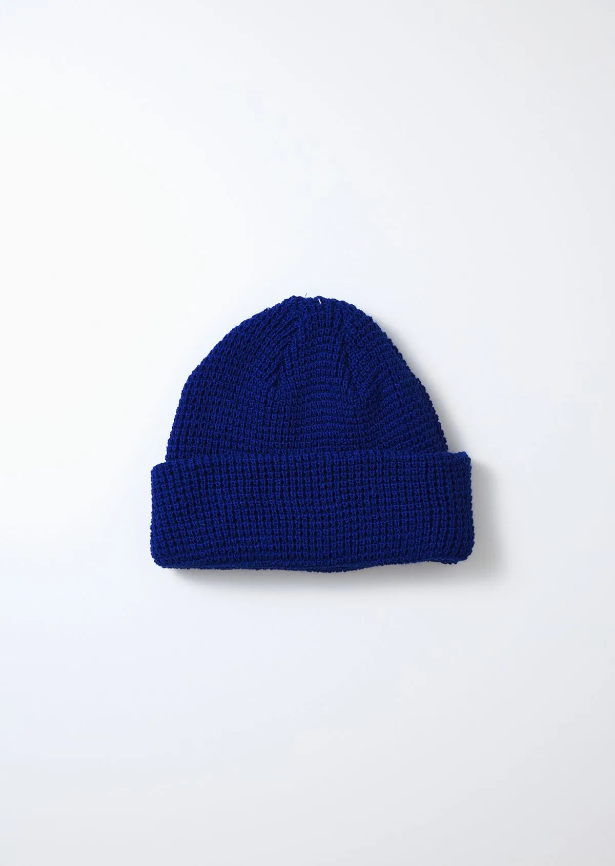 ROTOTO - Cotton Waffle Knit Watch Cap - Royal Blue sold by Iron Heart