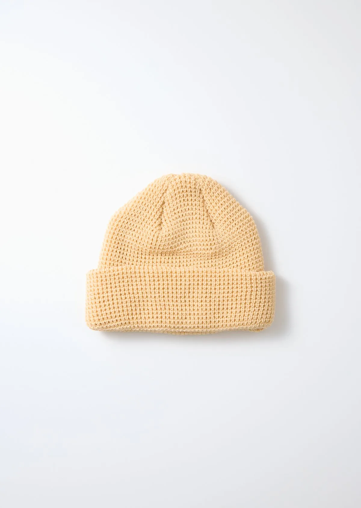 ROTOTO - Cotton Waffle Knit Watch Cap - Raw Beige sold by Iron Heart