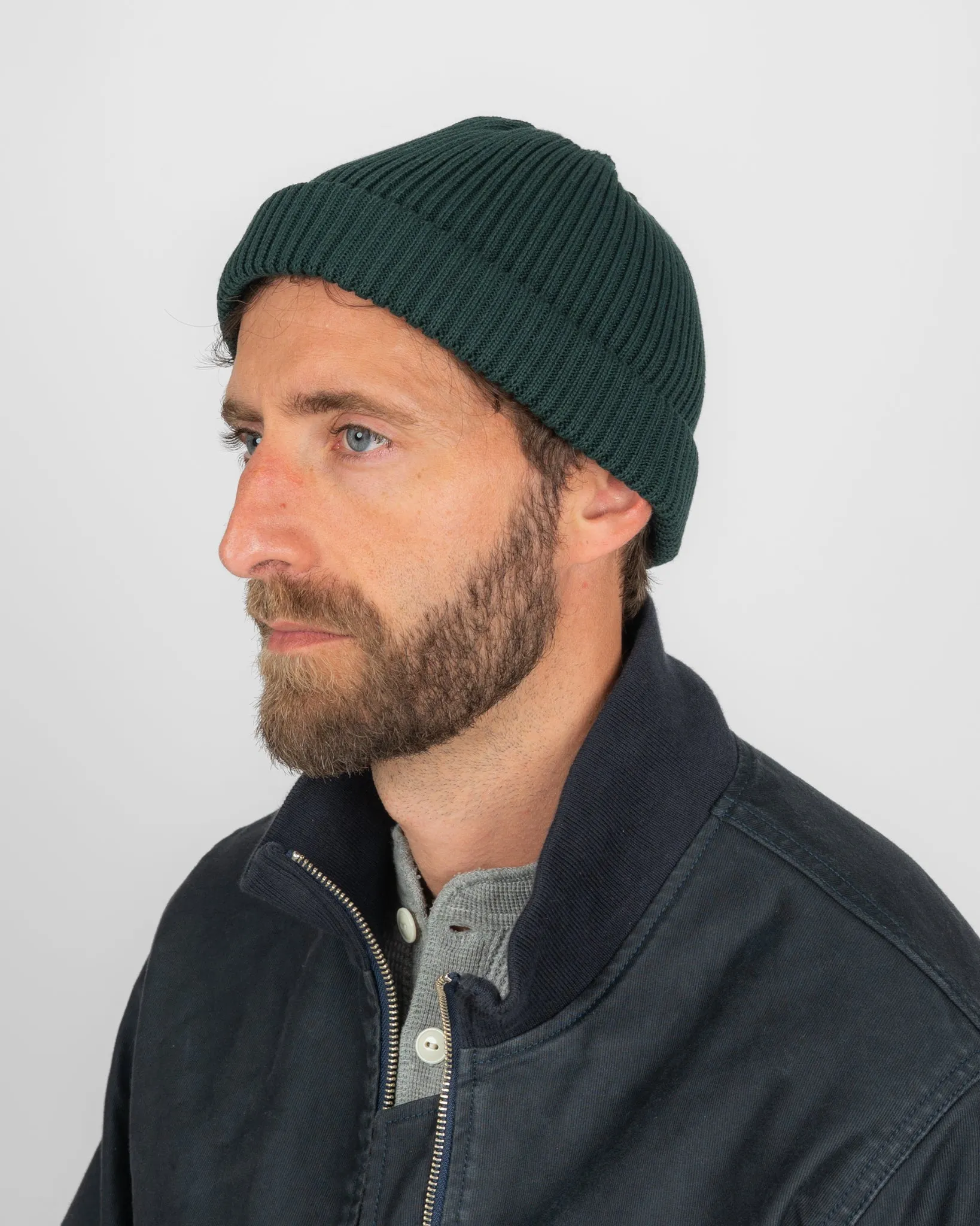 ROTOTO - Cotton Roll Up Hat - Forest Green sold by Iron Heart product image thumbnail 2