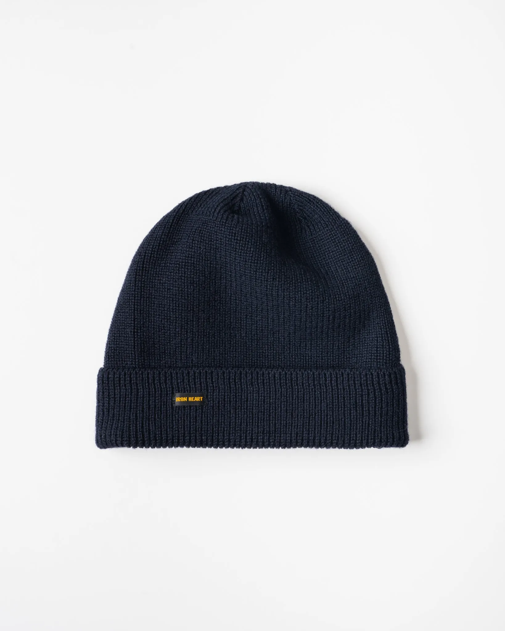 100% Wool Ribbed Beanie - Navy sold by Iron Heart