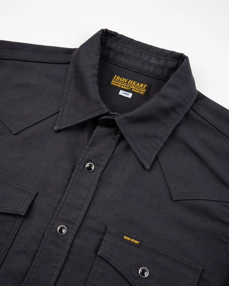12oz Military Moleskin Western Shirt - Black sold by Iron Heart product image thumbnail 5