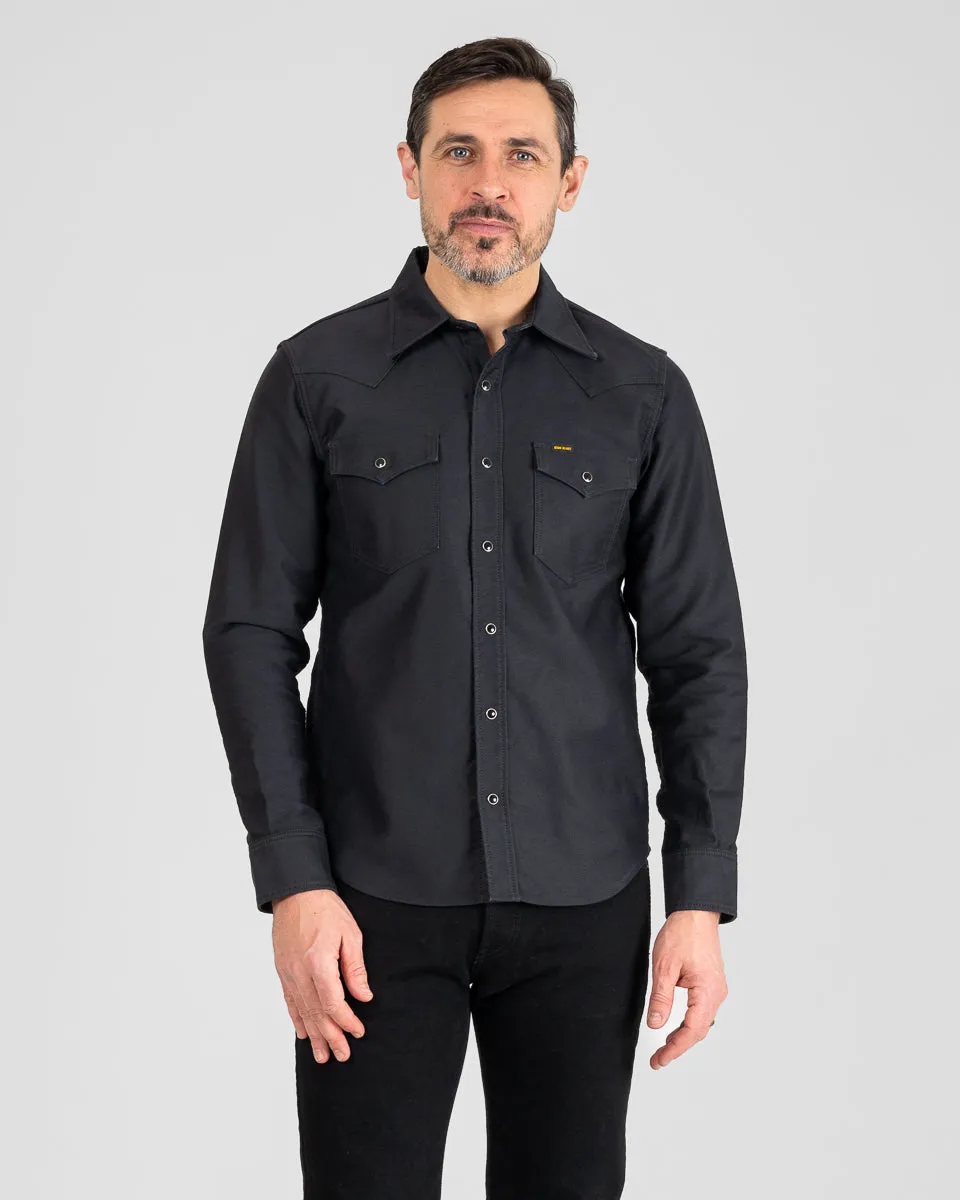 12oz Military Moleskin Western Shirt - Black sold by Iron Heart product image thumbnail 2