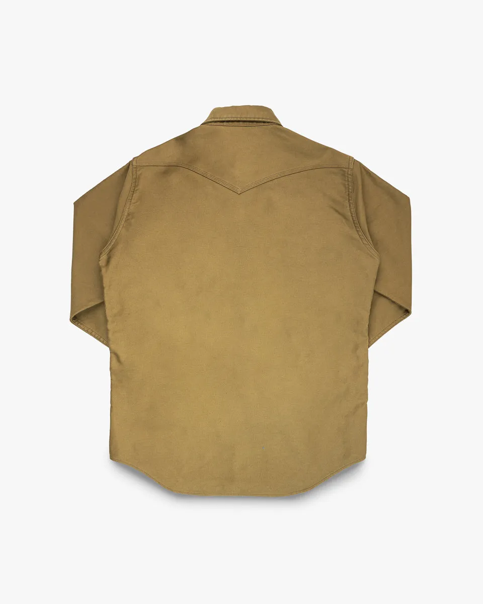 12oz Military Moleskin Western Shirt - Khaki sold by Iron Heart product image thumbnail 5